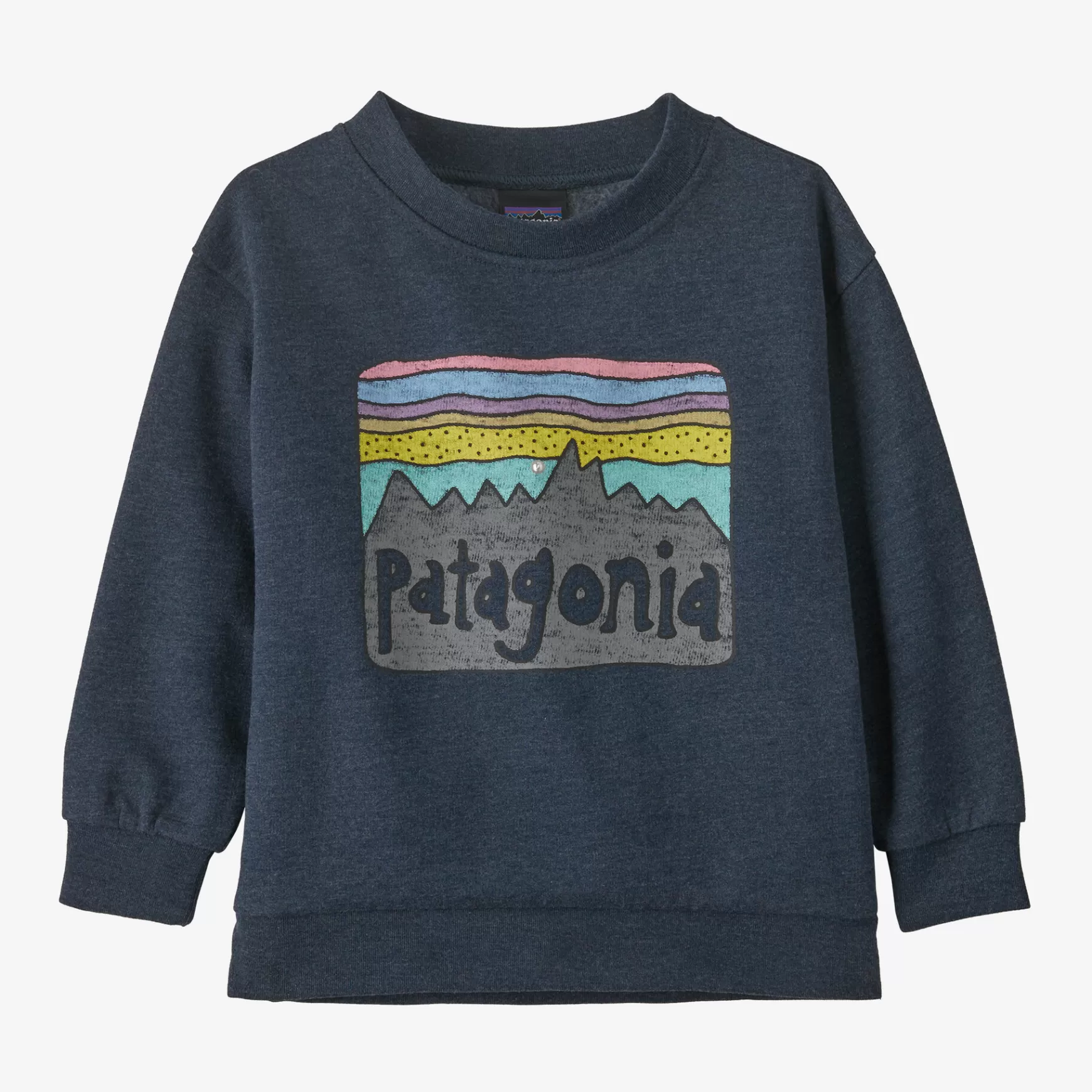 Patagonia Baby Lightweight Crew Sweatshirt Fitz Roy Skies: New Navy New