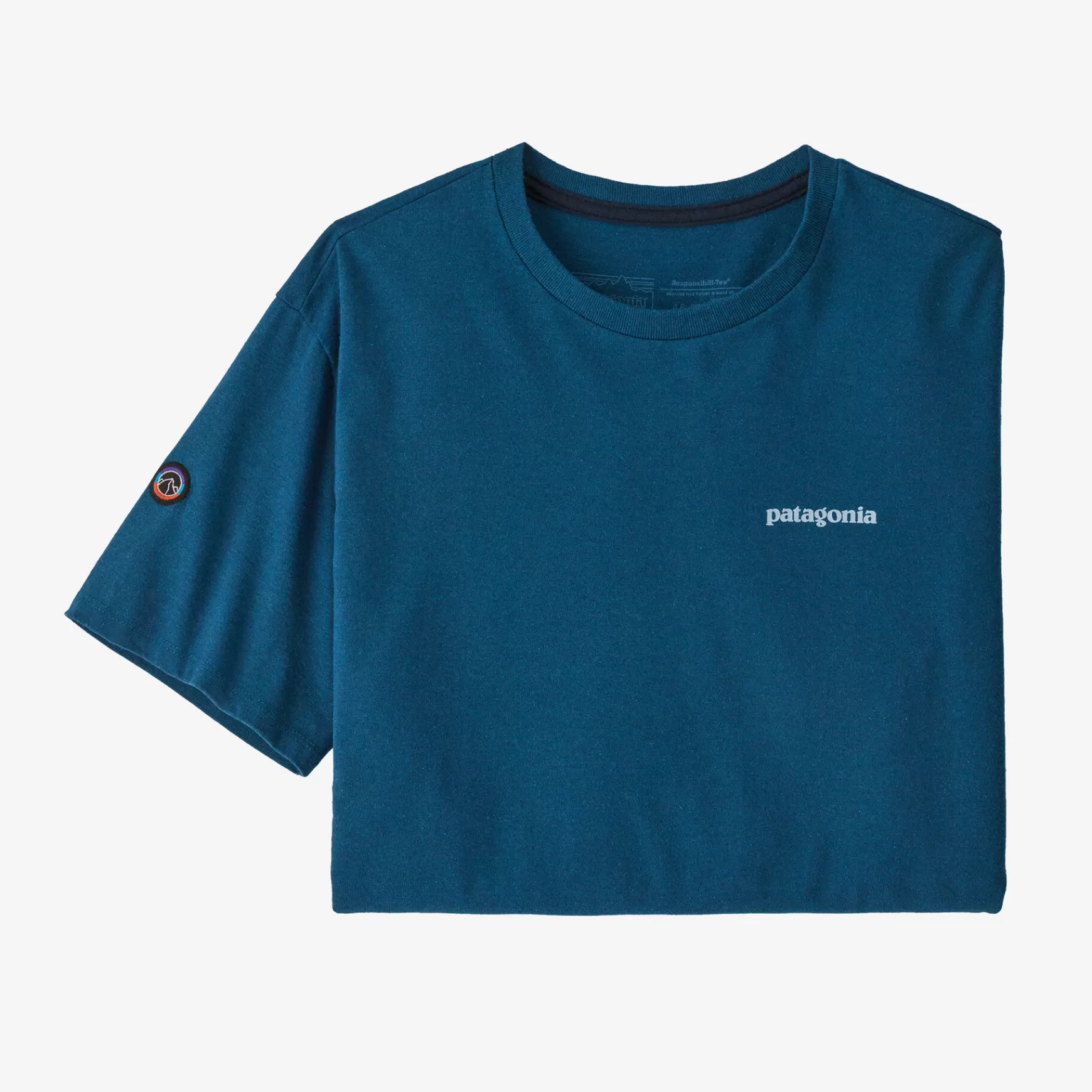 Patagonia Fitz Roy Icon Responsibili-Tee Wavy Blue Clearance