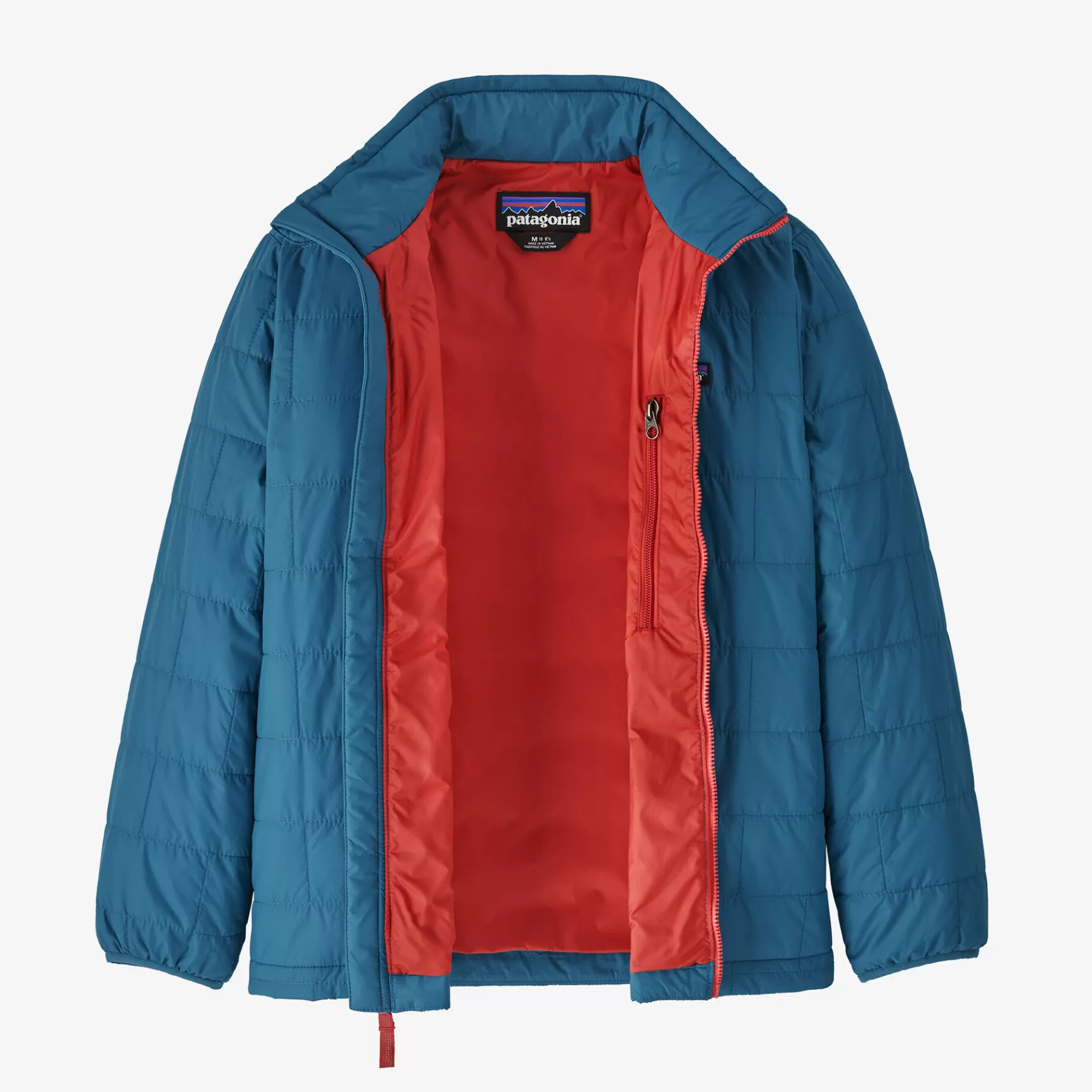 Patagonia Kids' Nano Puff Brick Quilt Jacket Wavy Blue Flash Sale