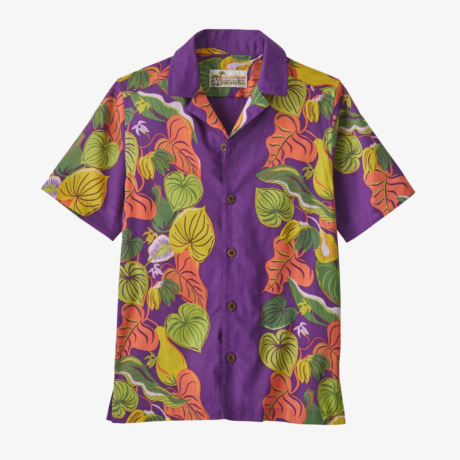 Patagonia Kids' Pataloha Shirt Canoe Plants: Perennial Purple Online