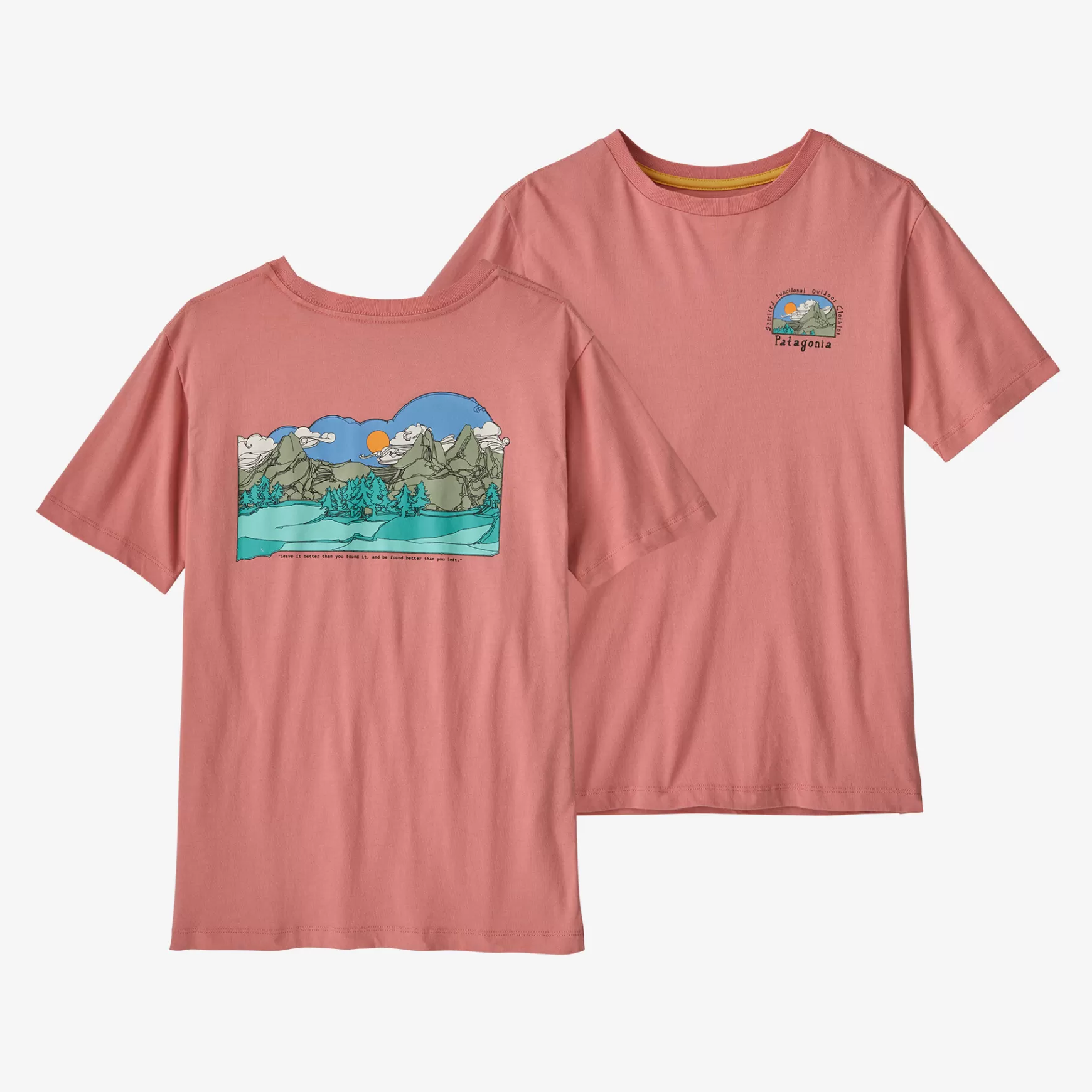 Patagonia Kids' Regenerative Organic Certified™ Cotton Graphic T-Shirt Lost And Found: Sunfade Pink Best