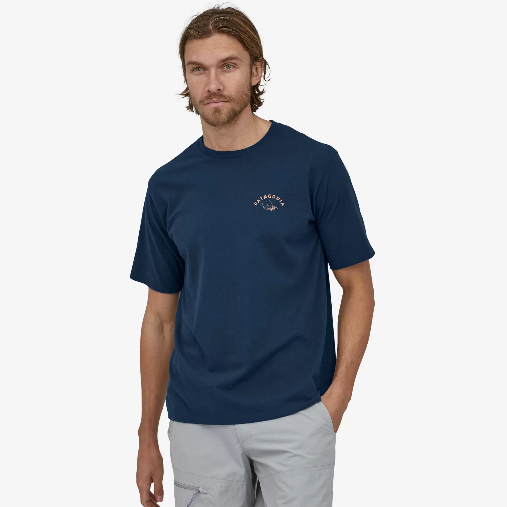 Patagonia Men'S Action Angler Responsibili-Tee® Tidepool Blue Flash Sale