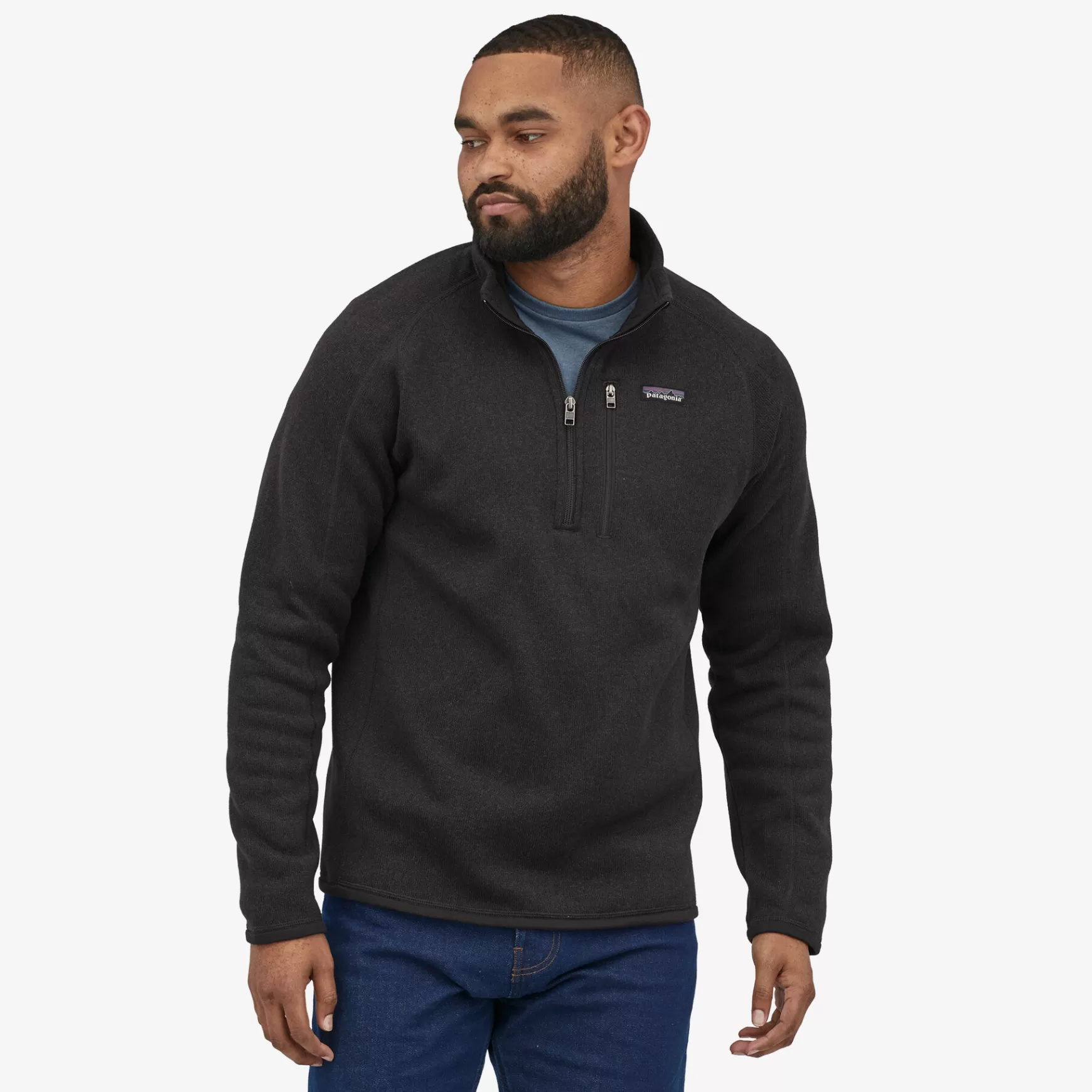 Patagonia Men'S Better Sweater 1/4-Zip Fleece Black Sale