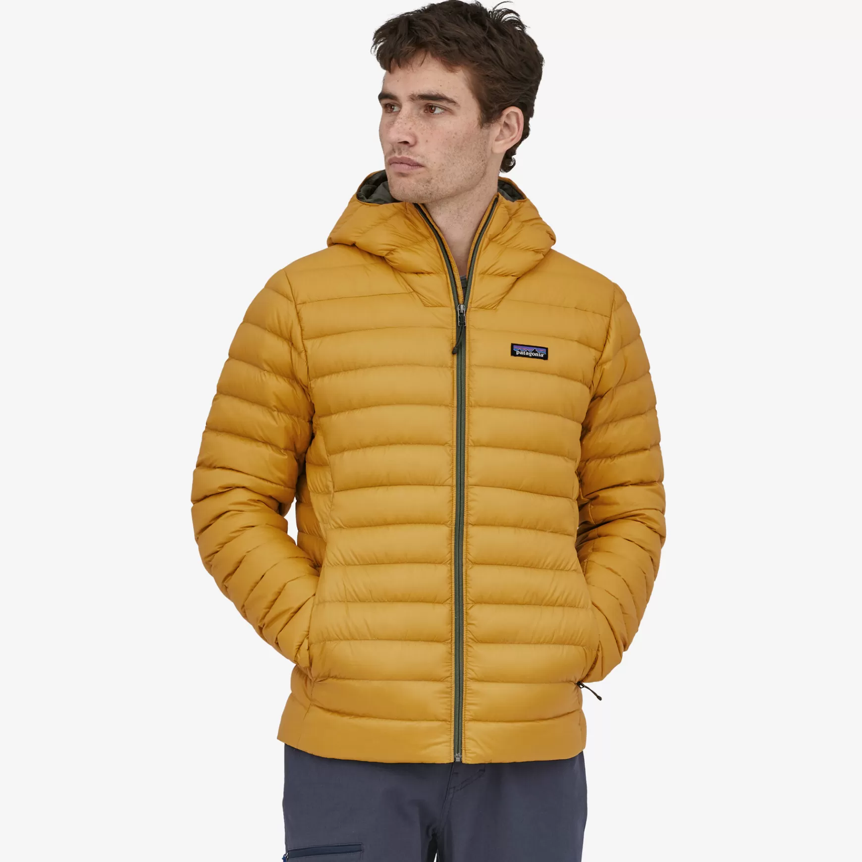 Patagonia Men'S Down Sweater Hoody Cabin Gold Sale