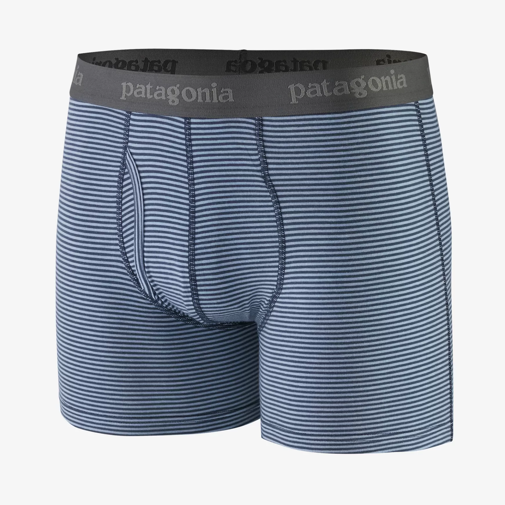 Patagonia Men'S Essential Boxer Briefs-3" Fathom Stripe: New Navy Flash Sale