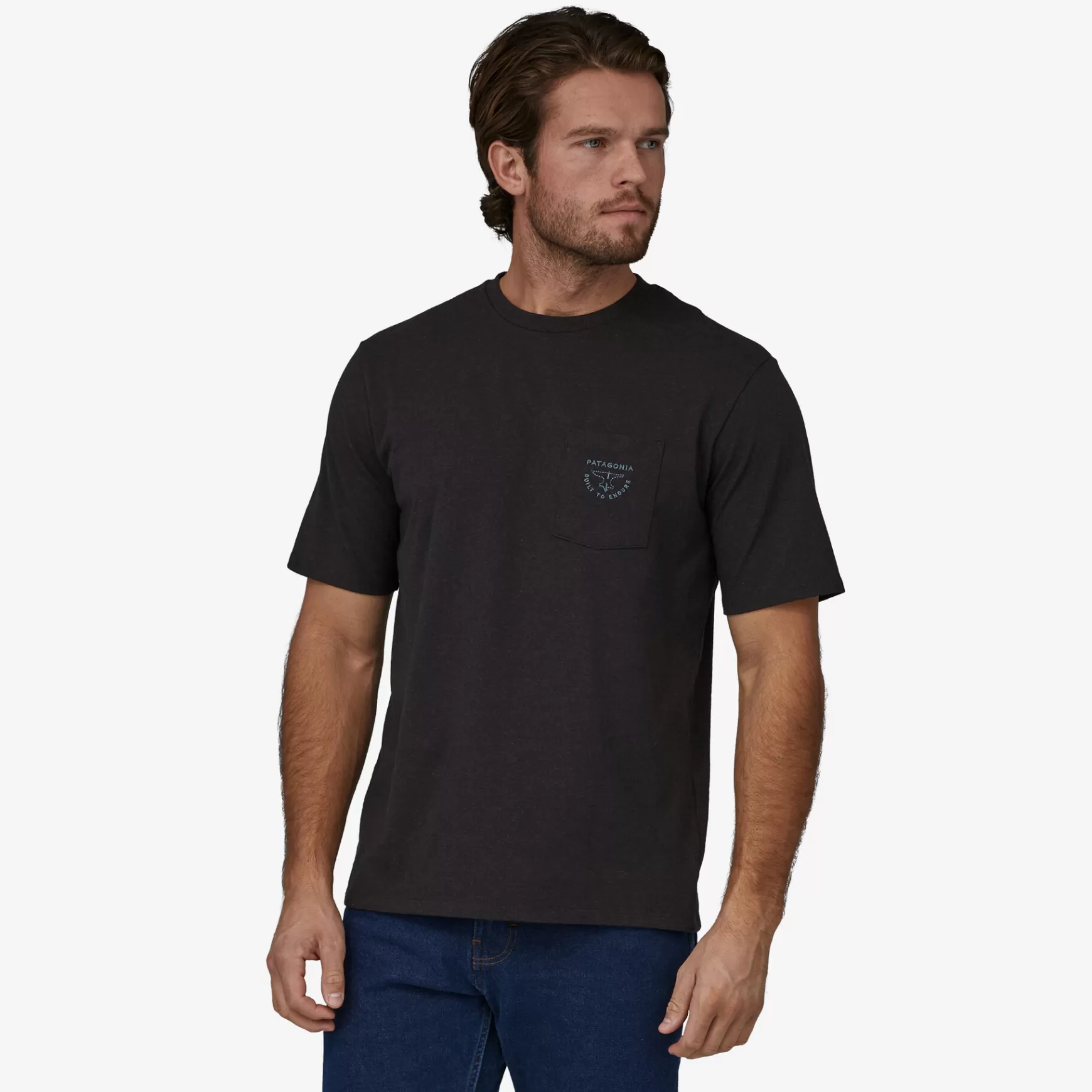 Patagonia Men'S Forge Mark Crest Pocket Responsibili-Tee Sandhill Rust Outlet