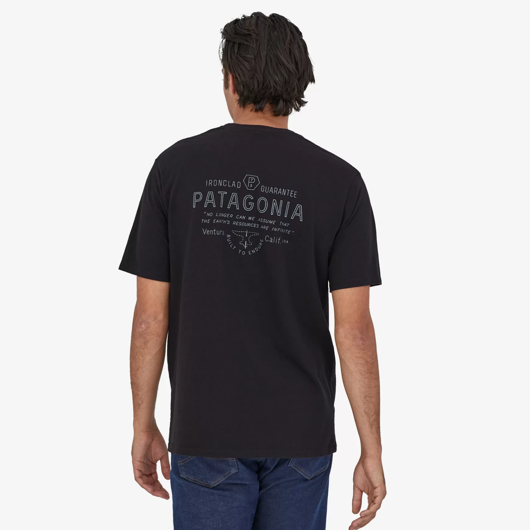 Patagonia Men'S Forge Mark Responsibili-Tee Birch White Flash Sale