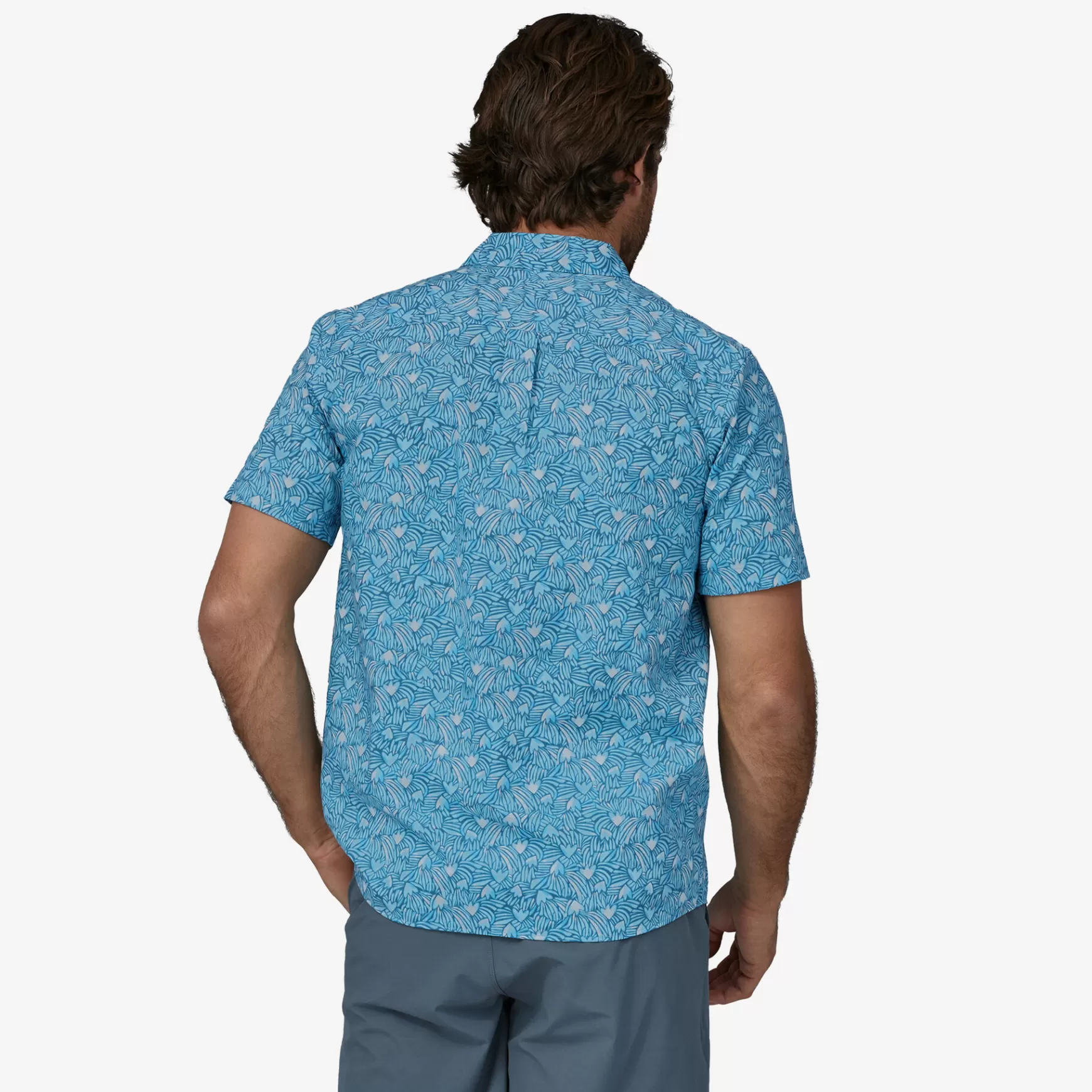 Patagonia Men'S Go To Shirt Block Party: Lago Blue Shop