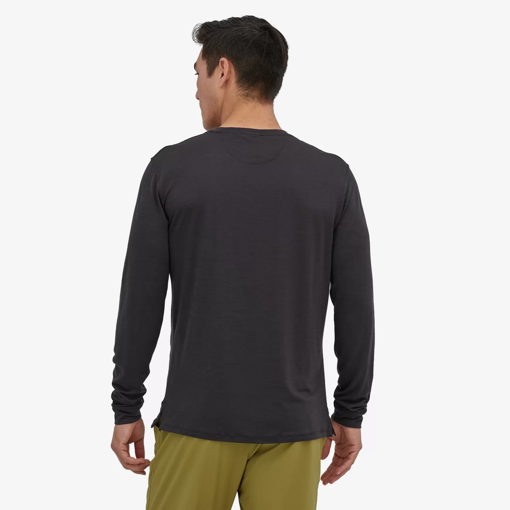 Patagonia Men'S Long-Sleeved Capilene Cool Merino Graphic Shirt Lost And Found: Wavy Blue Flash Sale