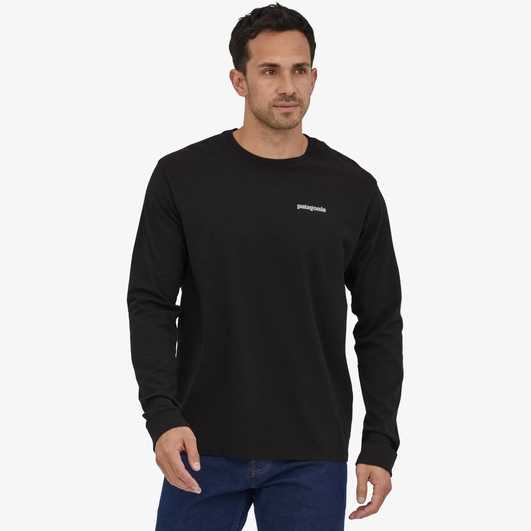 Patagonia Men'S Long-Sleeved Home Water Trout Responsibili-Tee Black Sale