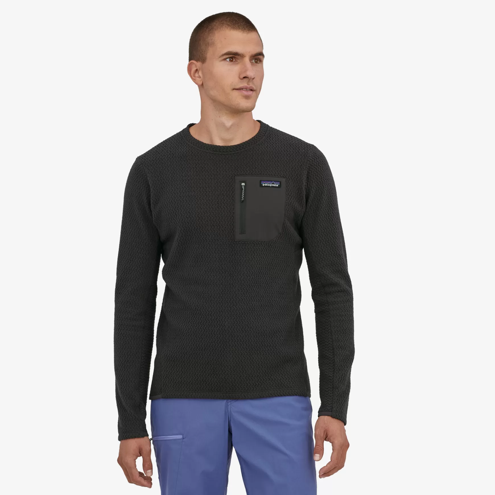 Patagonia Men'S R1 Air Fleece Crew Black Cheap