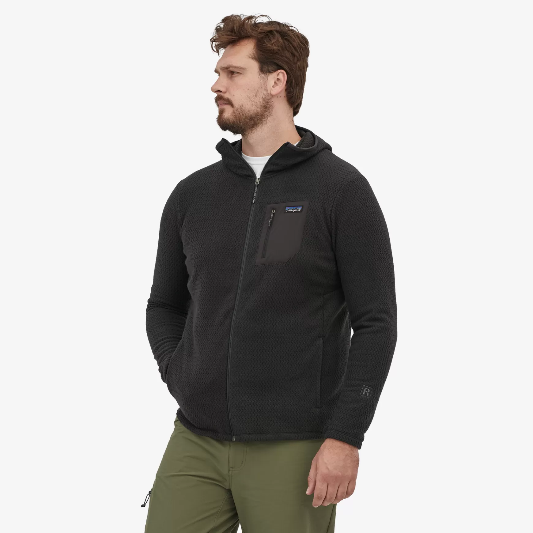 Patagonia Men'S R1 Air Full-Zip Hoody Black Clearance