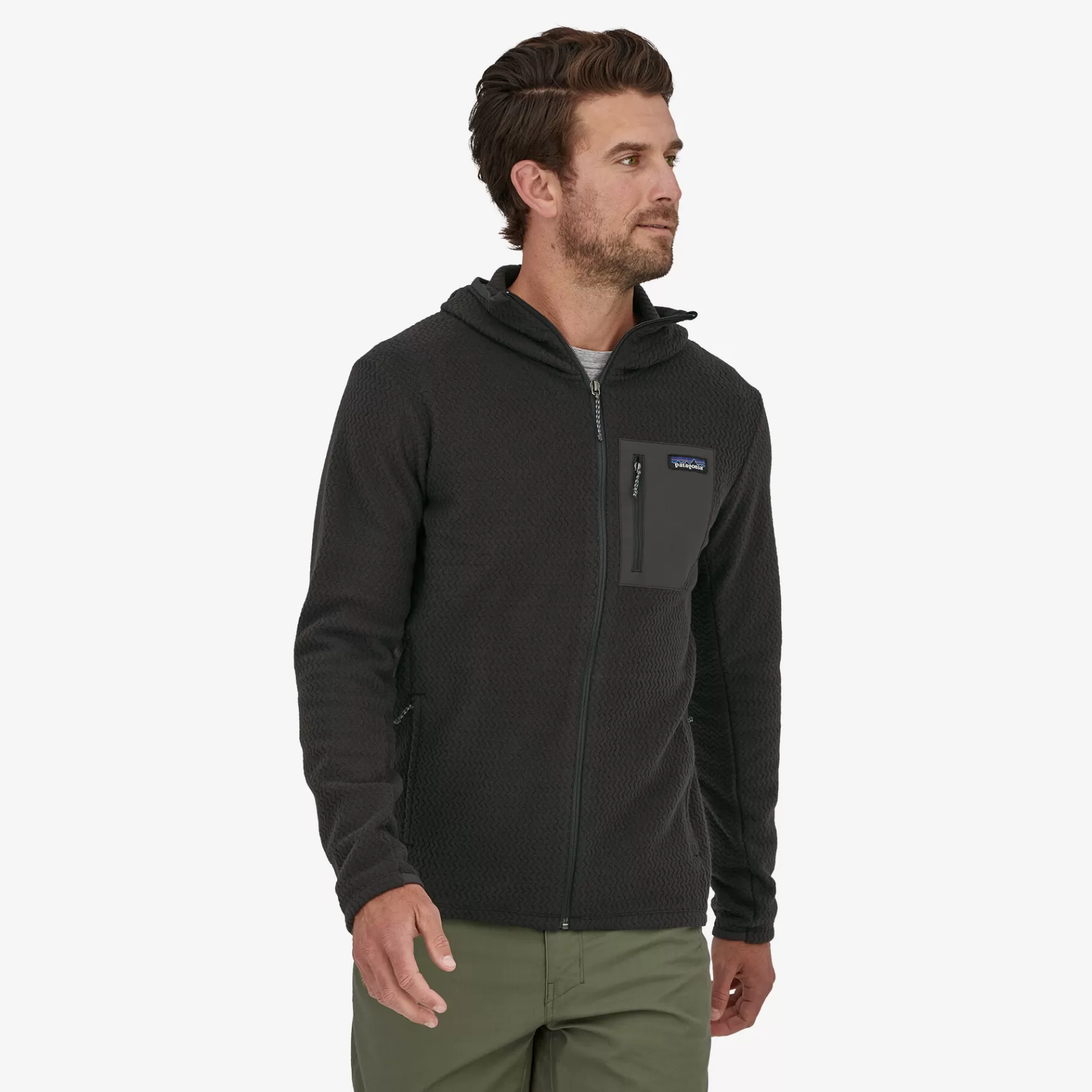 Patagonia Men'S R1 Air Full-Zip Hoody Black Clearance