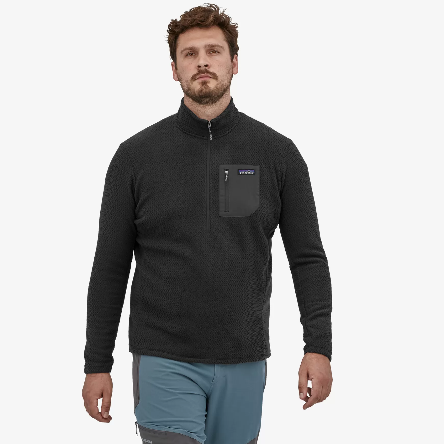 Patagonia Men'S R1 Air Zip-Neck Black Cheap