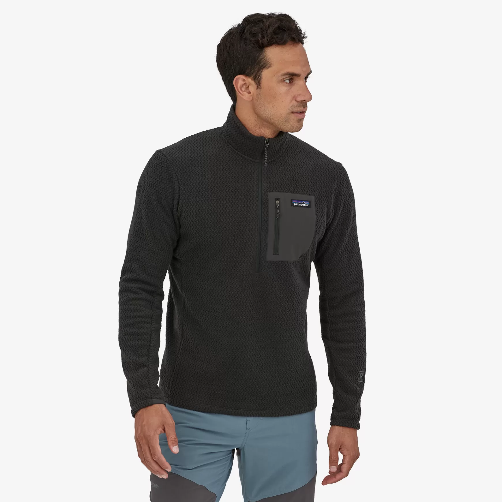 Patagonia Men'S R1 Air Zip-Neck Black Outlet