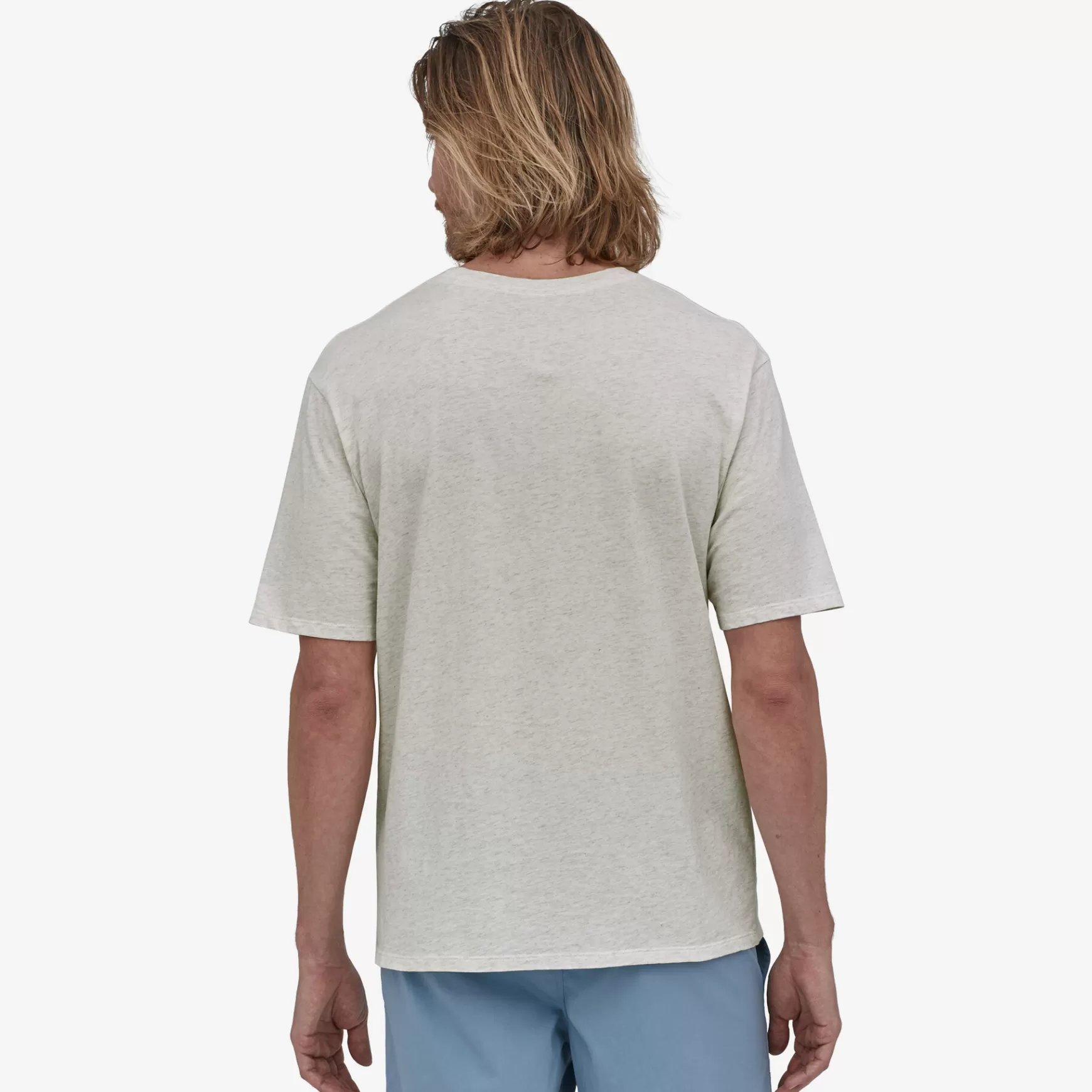 Patagonia Men'S Regenerative Organic Certified™ Cotton Lightweight Pocket Tee Birch White Store