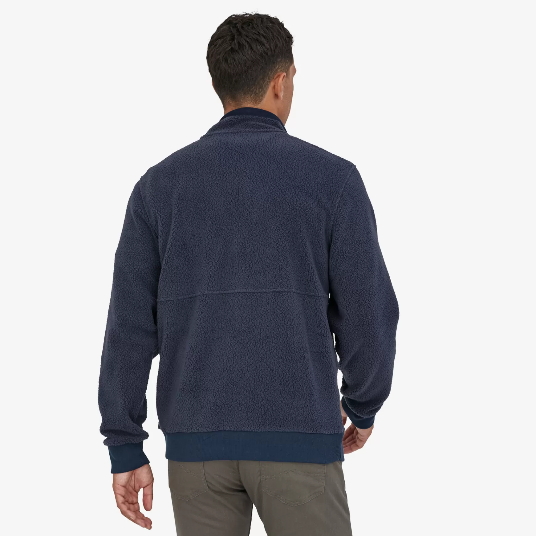 Patagonia Men'S Shearling Fleece Jacket New Navy Fashion