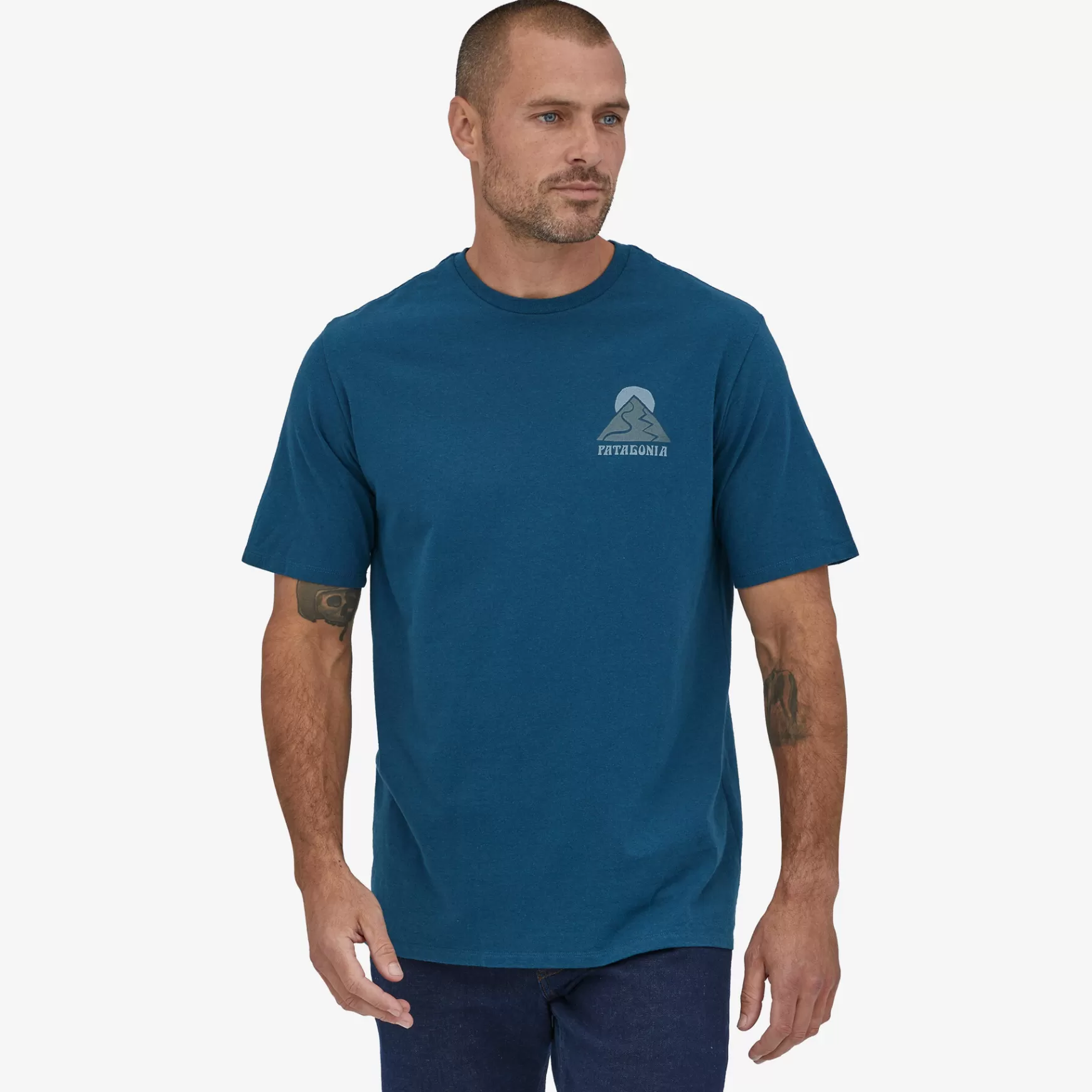 Patagonia Men'S Slow Going Responsibili-Tee® Wavy Blue Best Sale