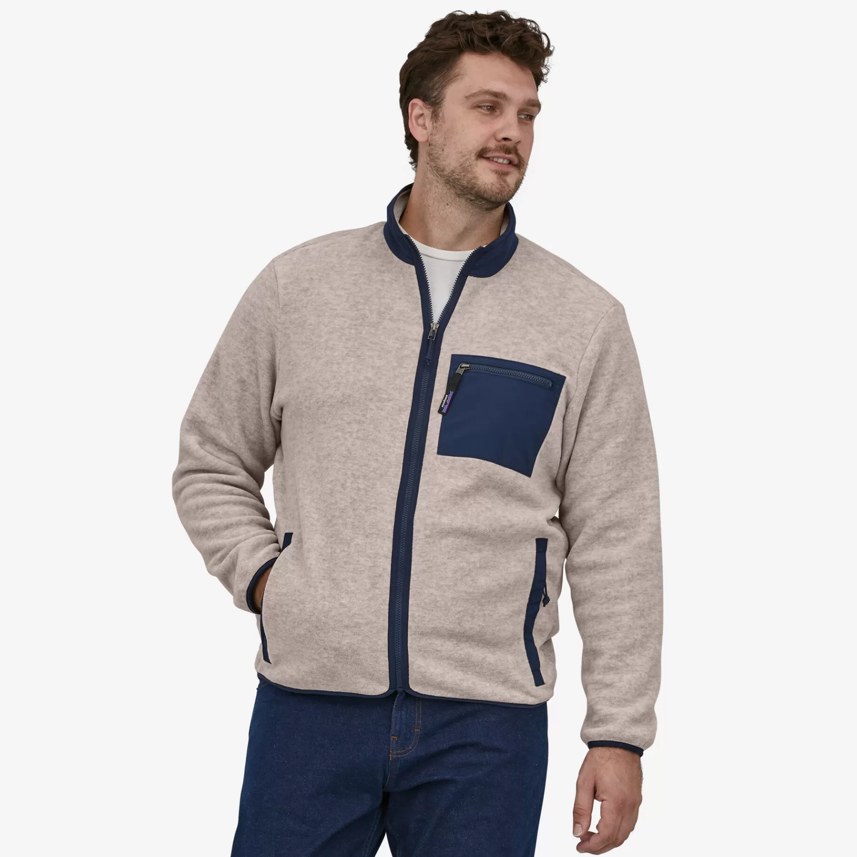 Patagonia Men'S Synchilla Fleece Jacket Oatmeal Heather Flash Sale