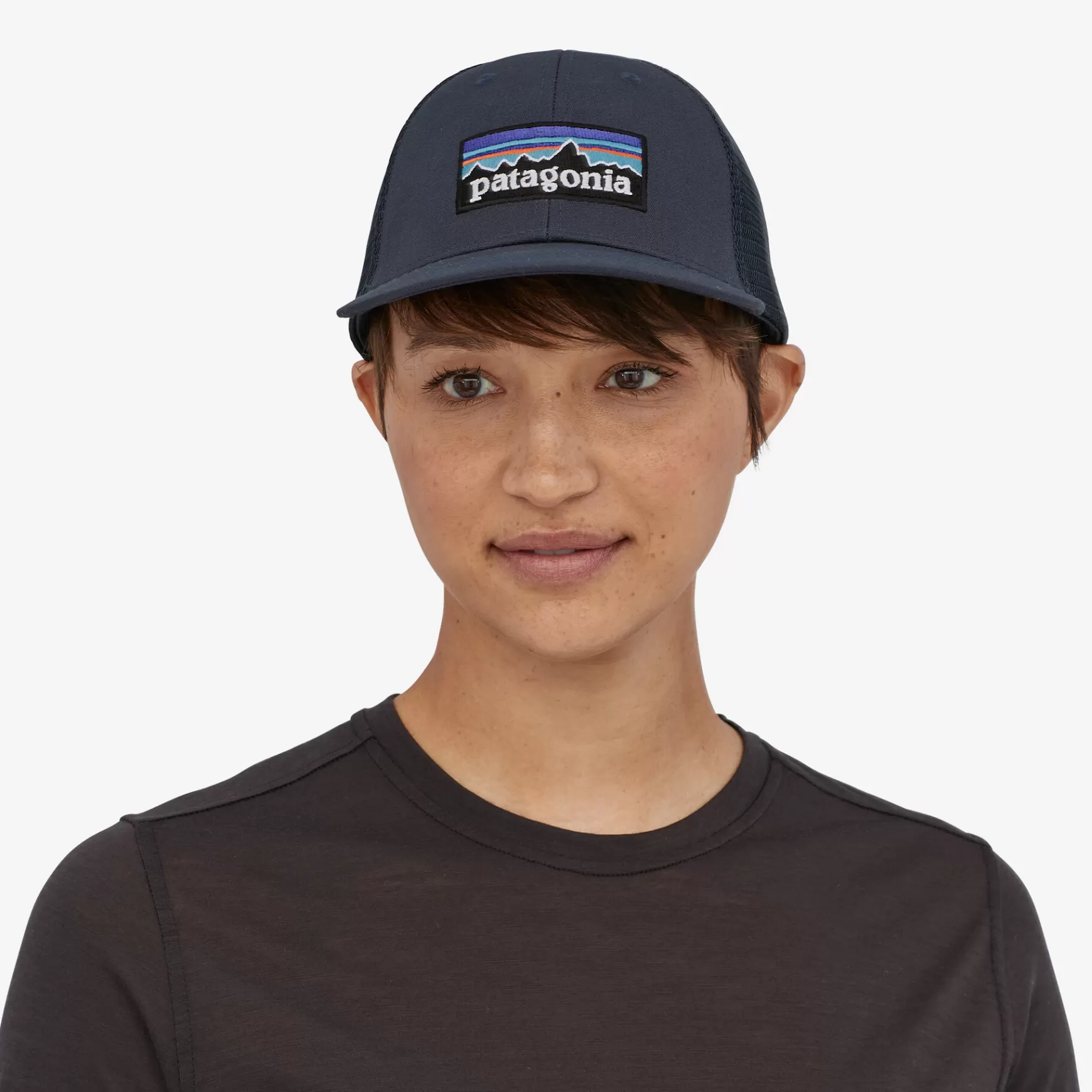 Patagonia P-6 Logo Lopro Trucker Hat Navy Blue Hot