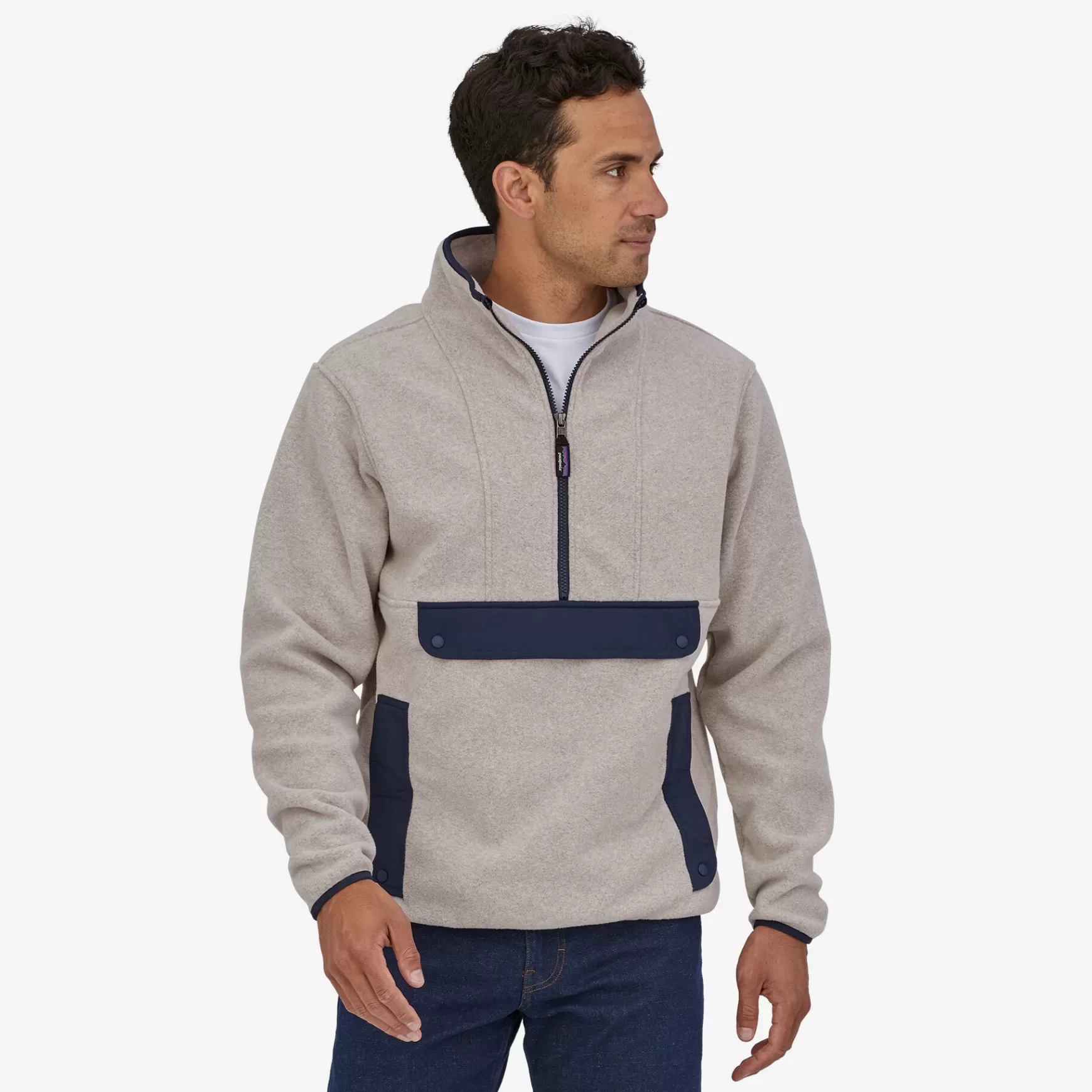 Patagonia Synchilla Fleece Anorak Oatmeal Heather Fashion