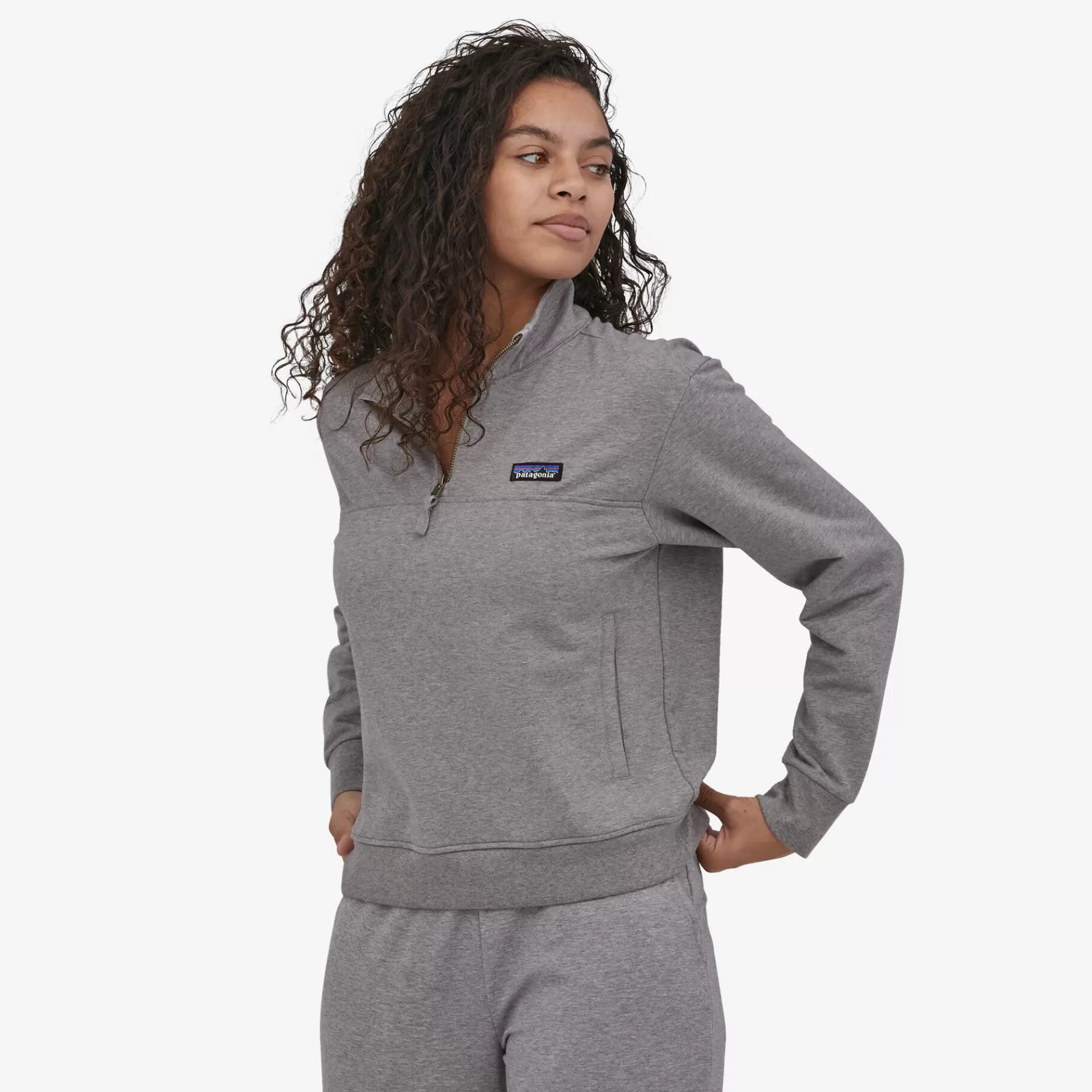 Patagonia Women'S Ahnya Fleece Pullover Salt Grey Outlet