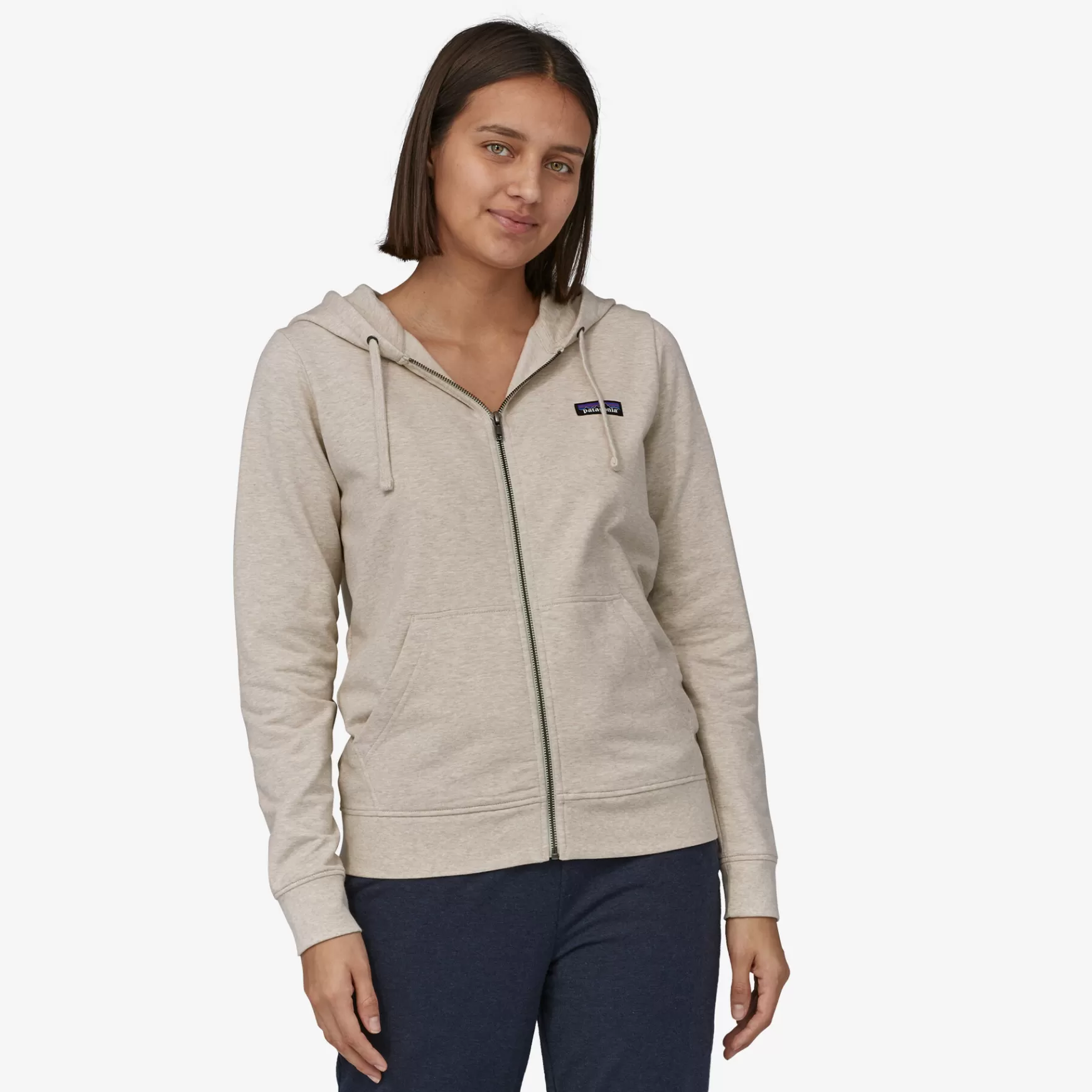 Patagonia Women'S Ahnya Full-Zip Fleece Hoody Dyno White Heather Discount