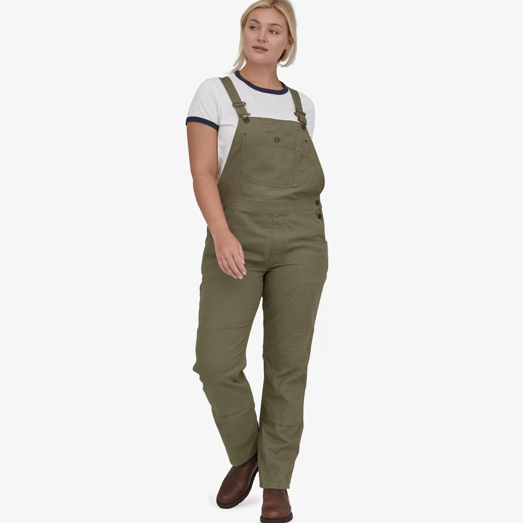 Patagonia Women'S All Seasons Hemp Canvas Bib Overalls-Regular Fatigue Green Best