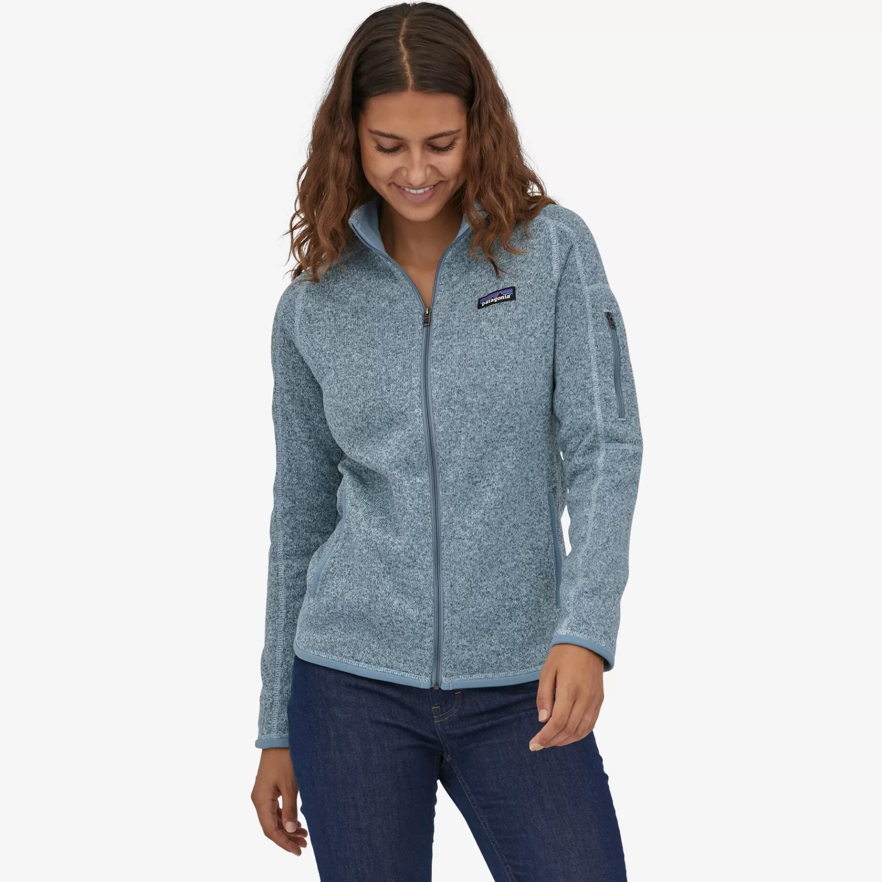 Patagonia Women'S Better Sweater Fleece Jacket Steam Blue Hot