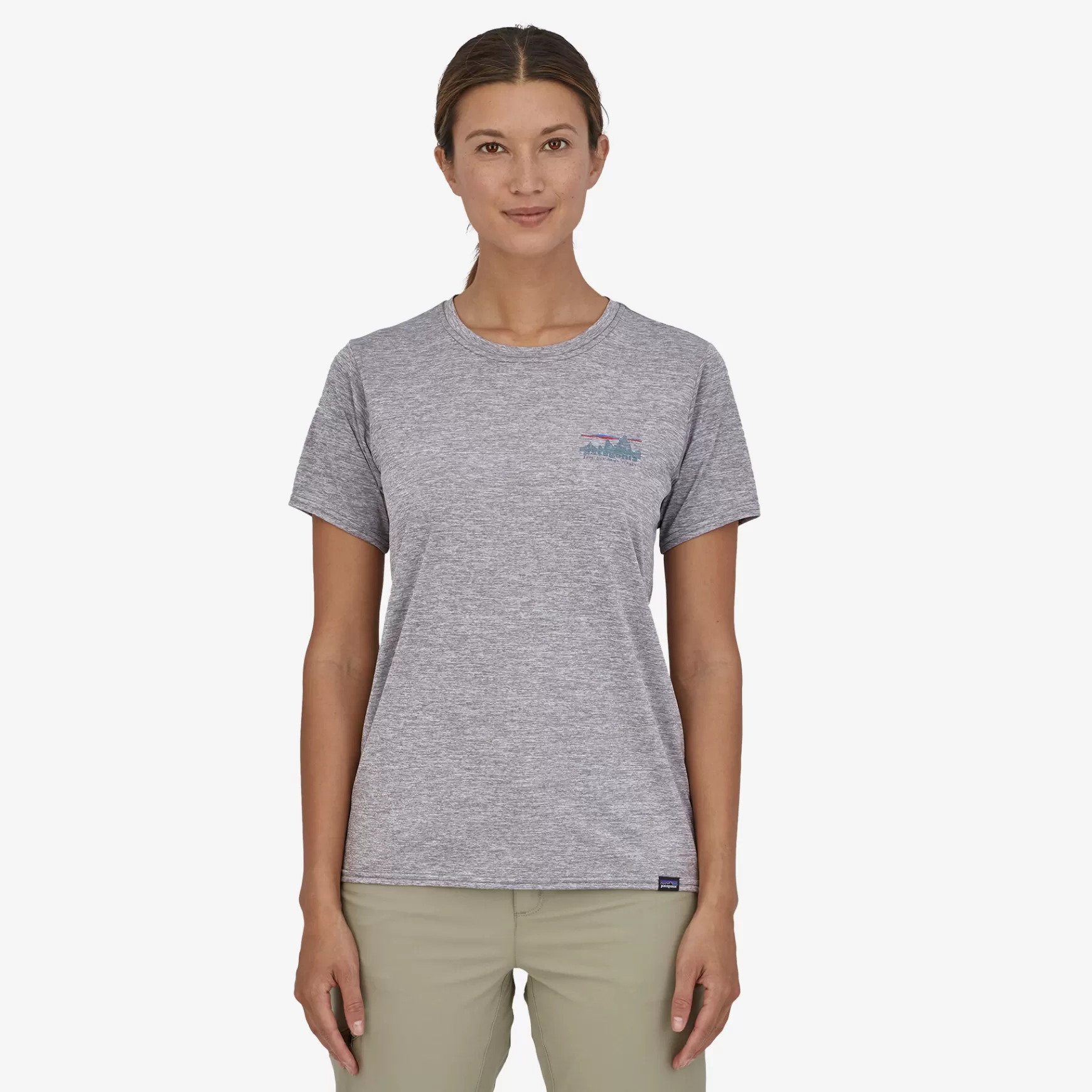 Patagonia Women'S Capilene Cool Daily Graphic Shirt 73 Skyline: Feather Grey Best