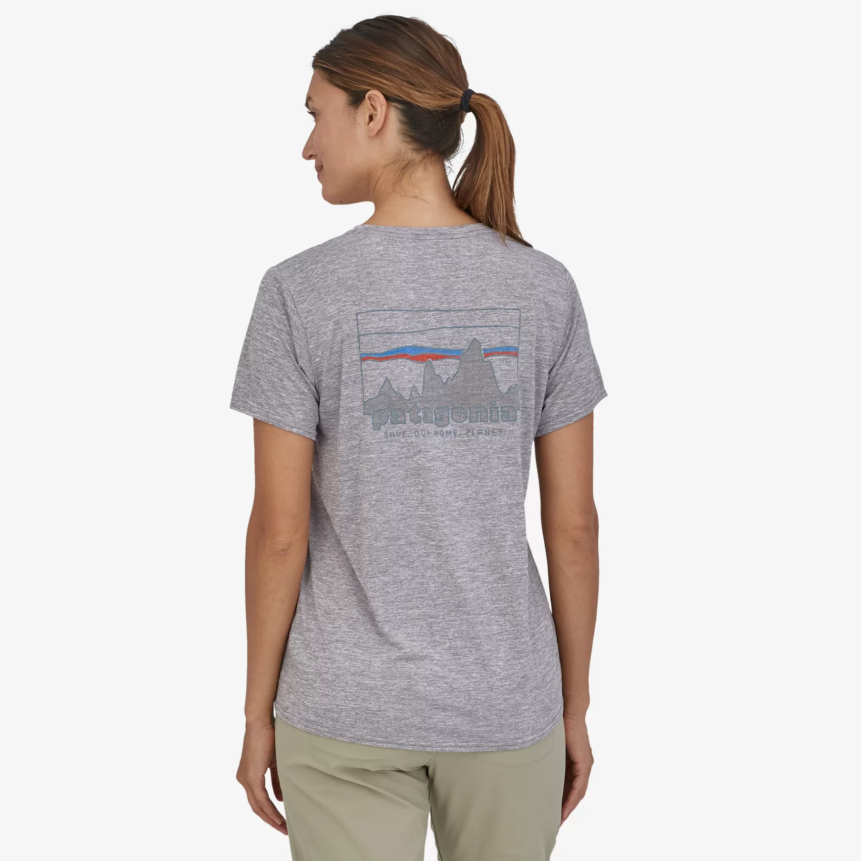 Patagonia Women'S Capilene Cool Daily Graphic Shirt 73 Skyline: Feather Grey Best