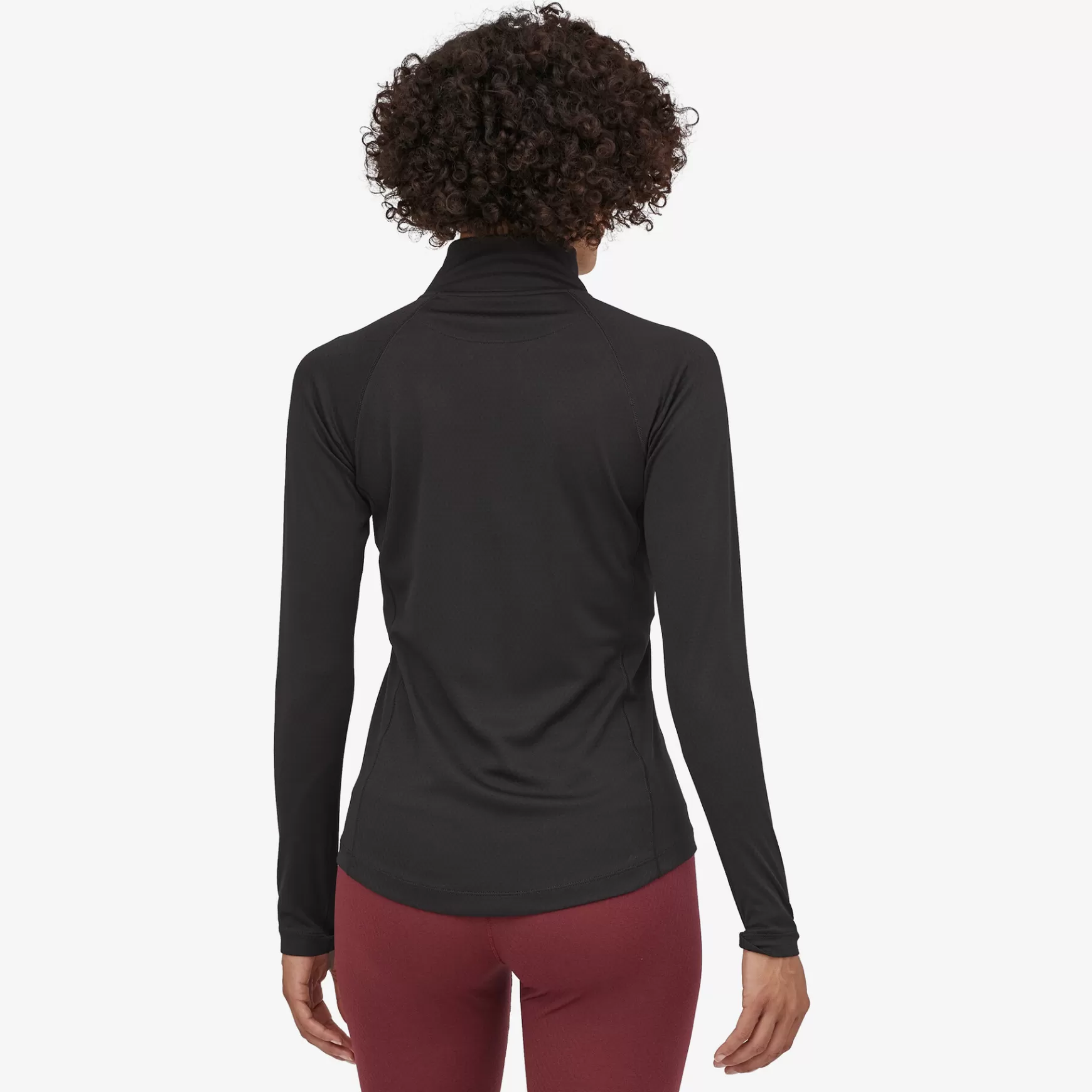 Patagonia Women'S Capilene Midweight Zip-Neck Black Cheap