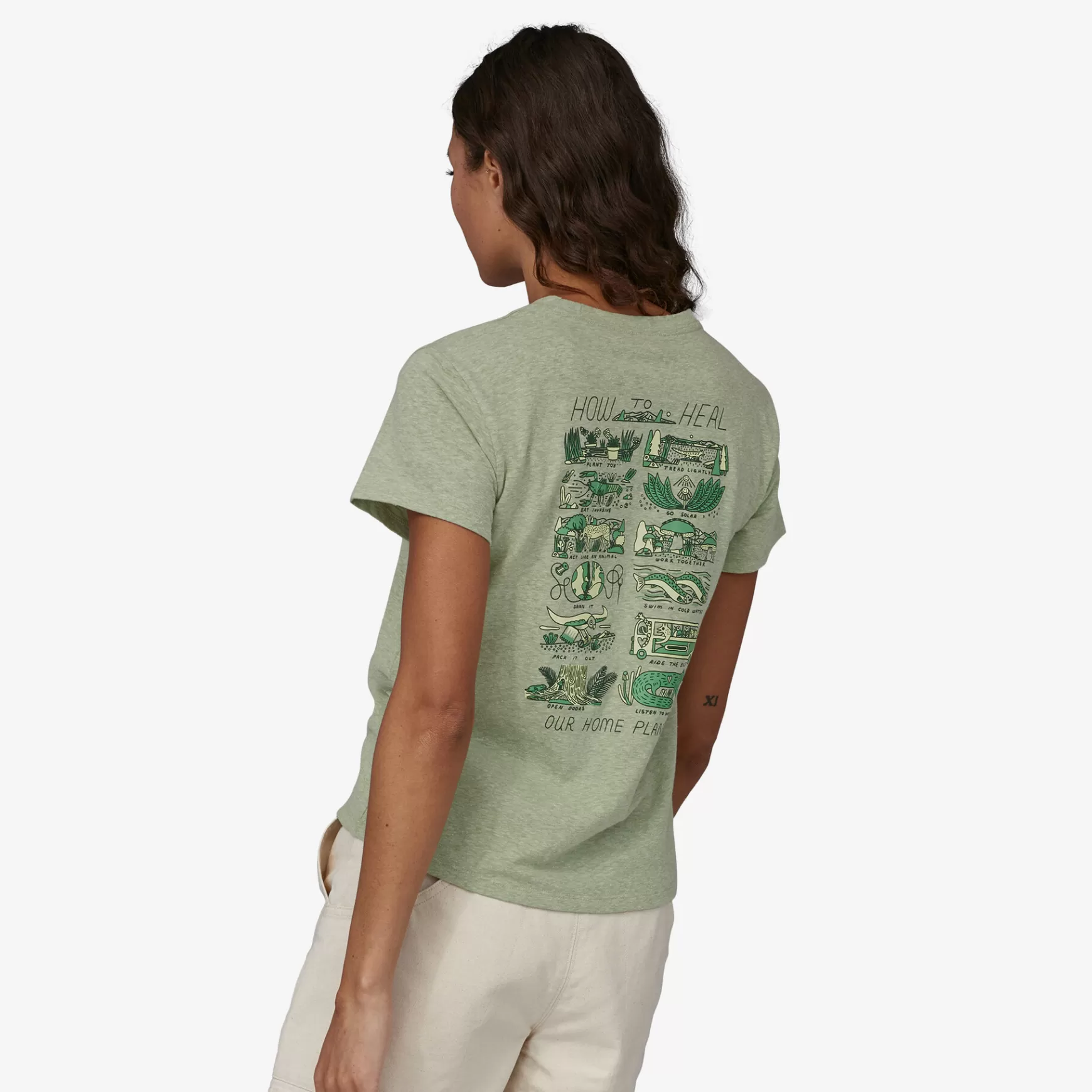 Patagonia Women'S How To Heal Responsibili-Tee® Salvia Green Store