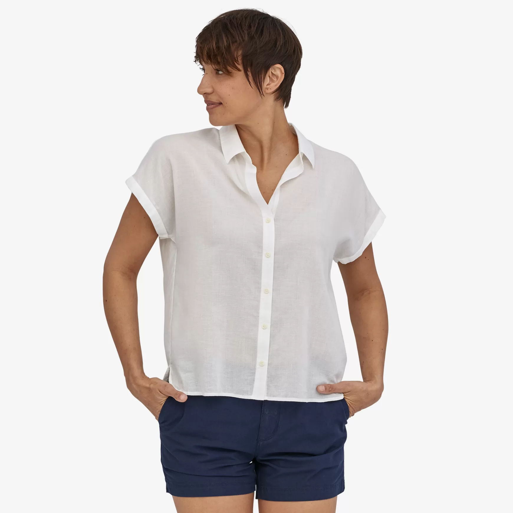 Patagonia Women'S Lightweight A/C Shirt White Cheap