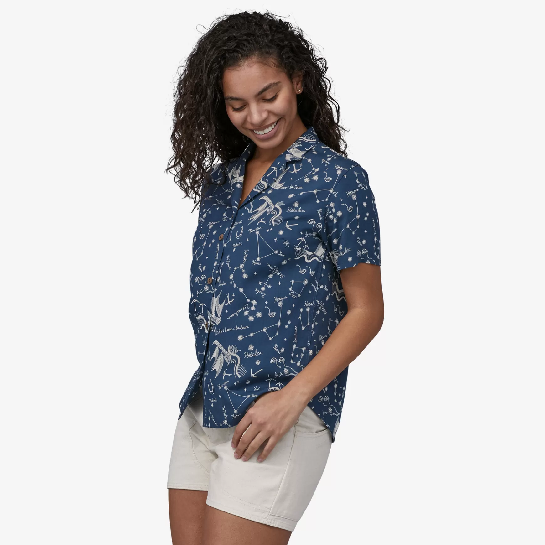 Patagonia Women'S Lightweight Pataloha® Shirt Ho'Okele: Tidepool Blue Online