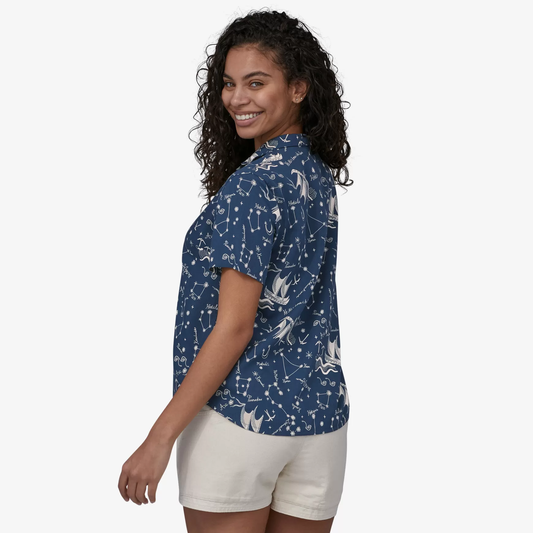 Patagonia Women'S Lightweight Pataloha® Shirt Ho'Okele: Tidepool Blue Online