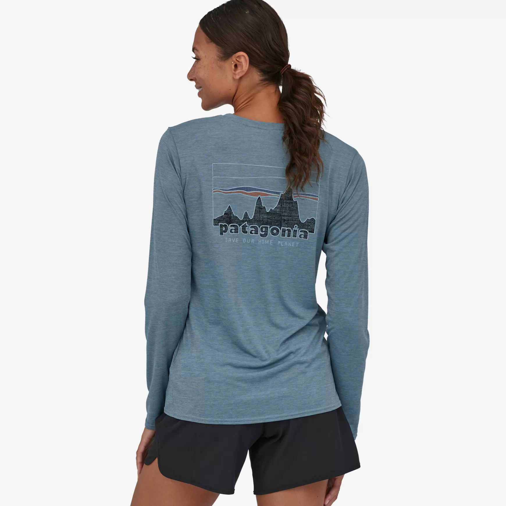 Patagonia Women'S Long-Sleeved Capilene Cool Daily Graphic Shirt 73 Skyline: Light Plume Grey X-Dye Online