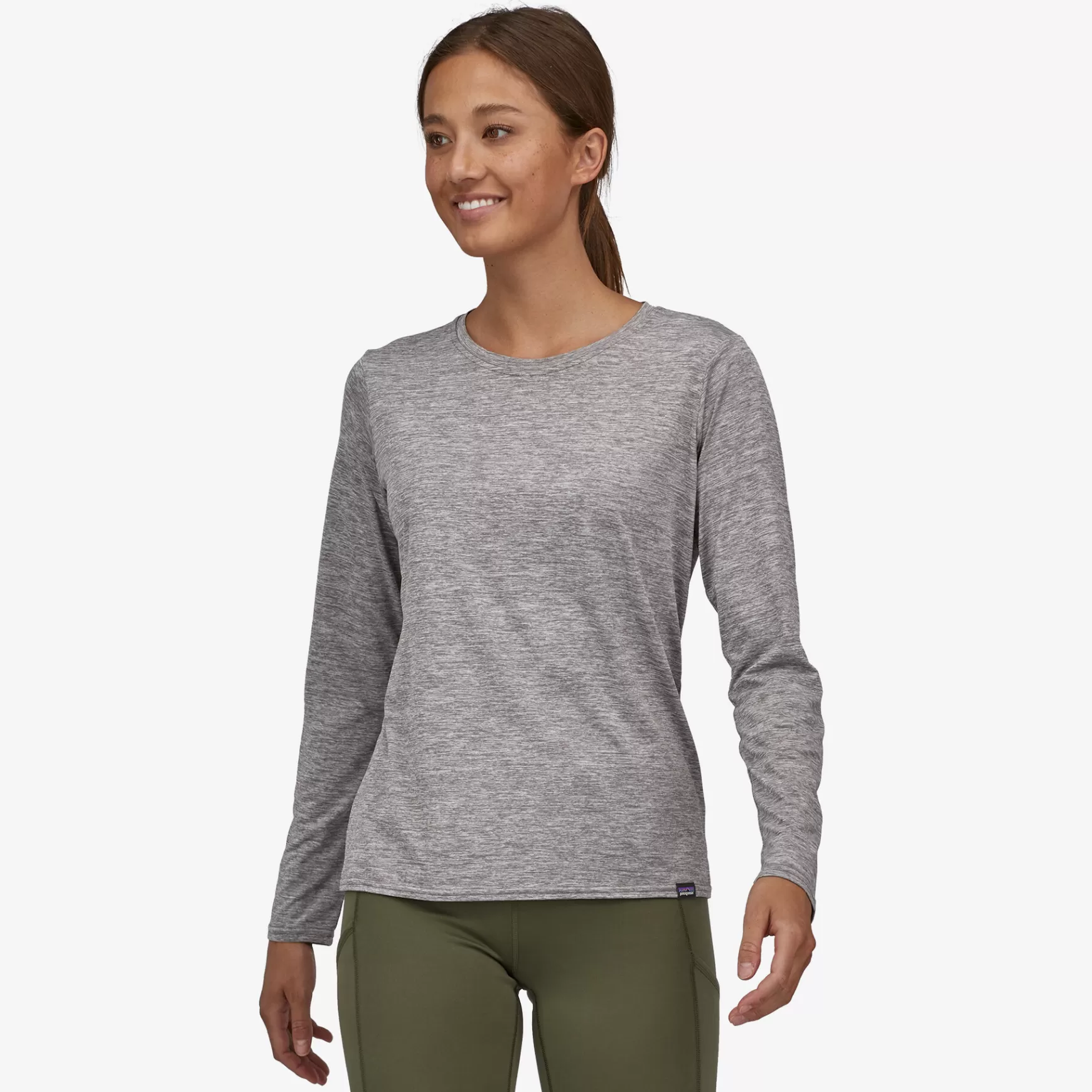 Patagonia Women'S Long-Sleeved Capilene Cool Daily Shirt Feather Grey Outlet