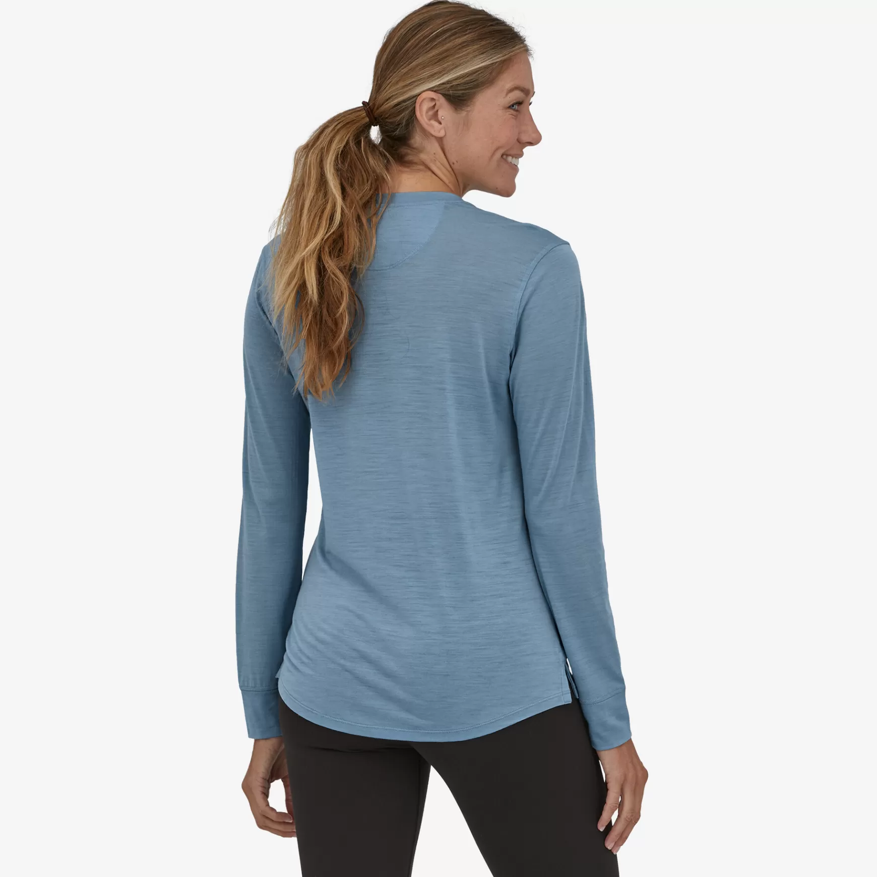 Patagonia Women'S Long-Sleeved Capilene Cool Merino Graphic Shirt Fitz Roy Fader: Light Plume Grey Outlet