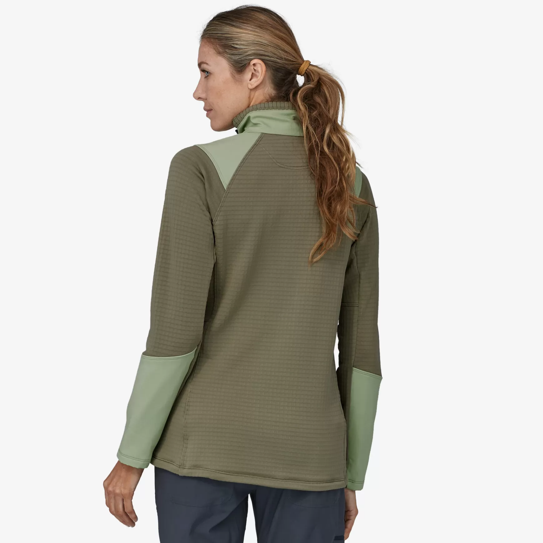 Patagonia Women'S Long-Sleeved R1 Fitz Roy Trout 1/4-Zip Garden Green Online