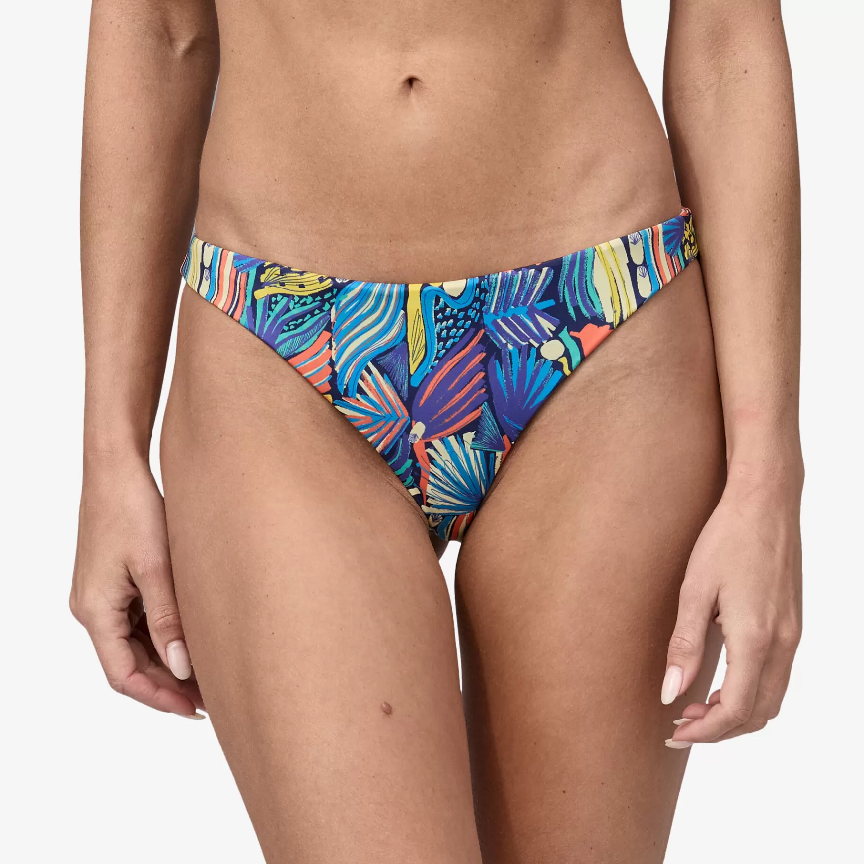 Patagonia Women'S Nanogrip Sunny Tide Bikini Bottoms Wavy Blue Shop