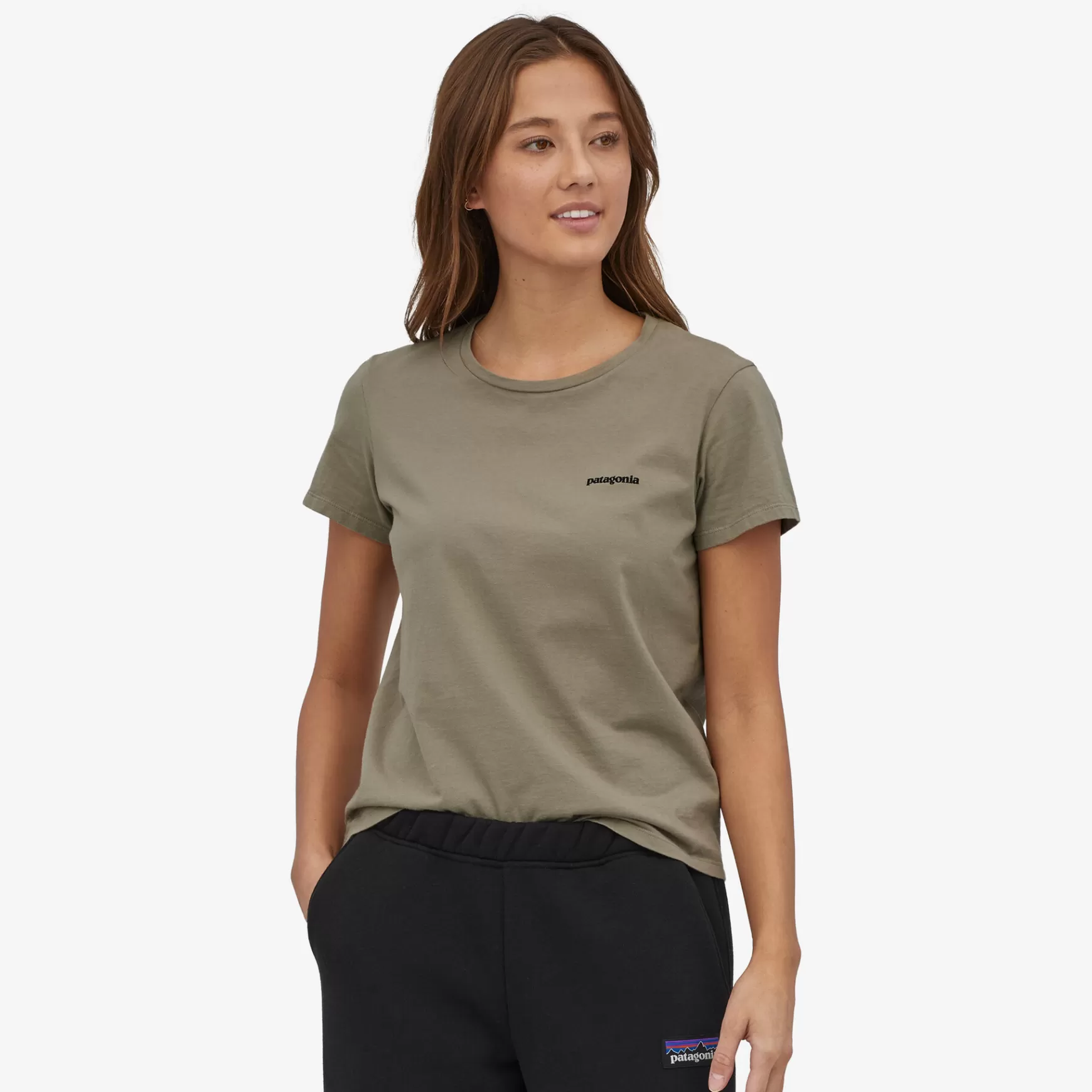 Patagonia Women'S P-6 Mission Organic T-Shirt Garden Green Best