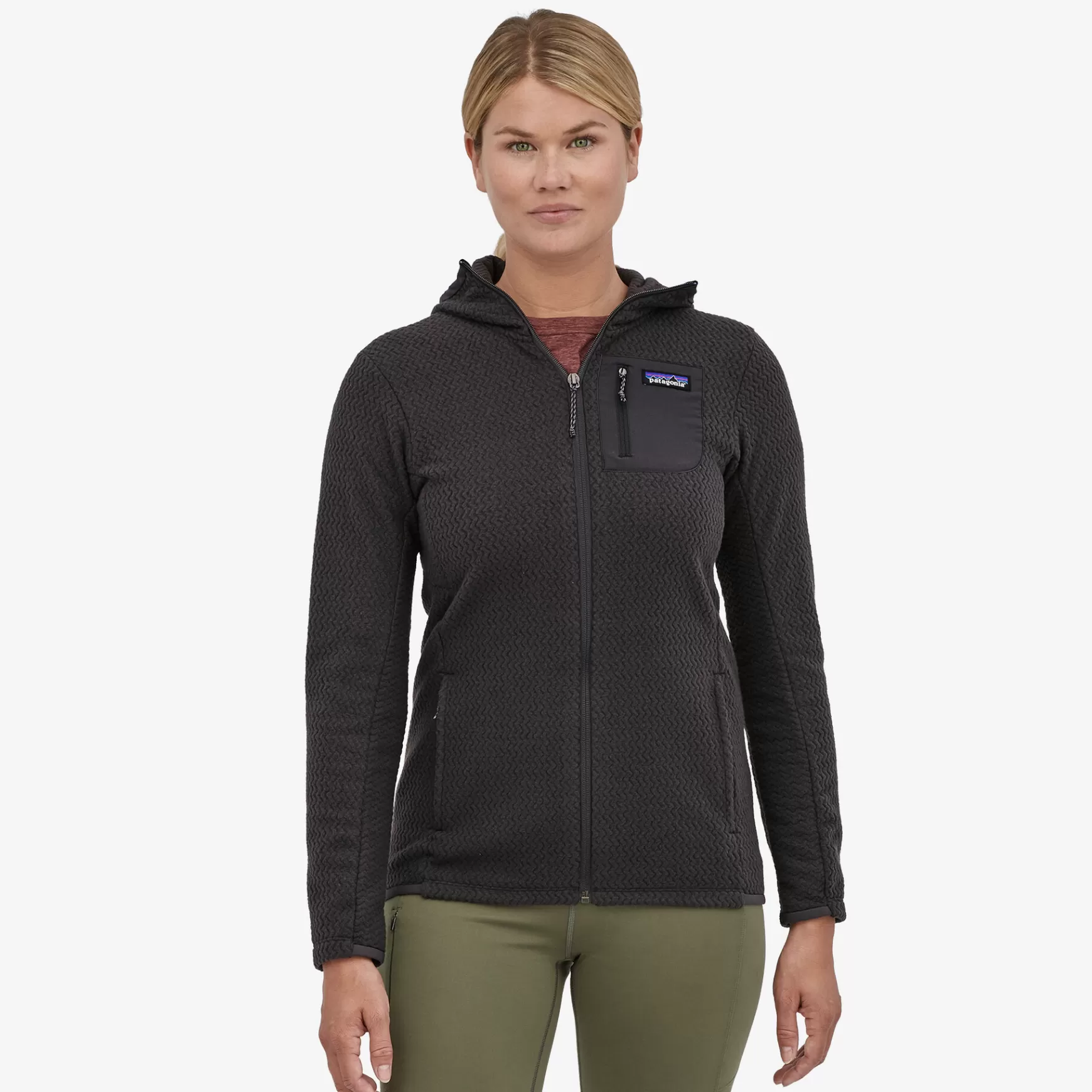 Patagonia Women'S R1 Air Full-Zip Hoody Black Clearance