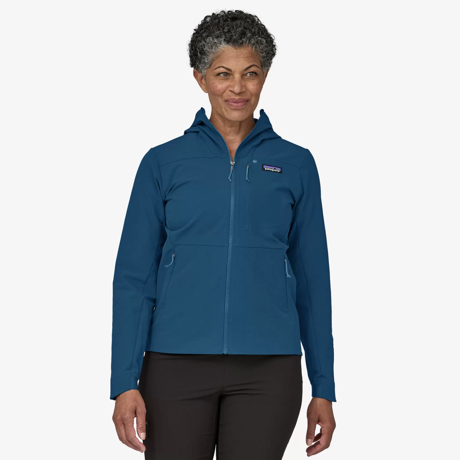 Patagonia Women'S R1® Crossstrata Hoody Lagom Blue Outlet