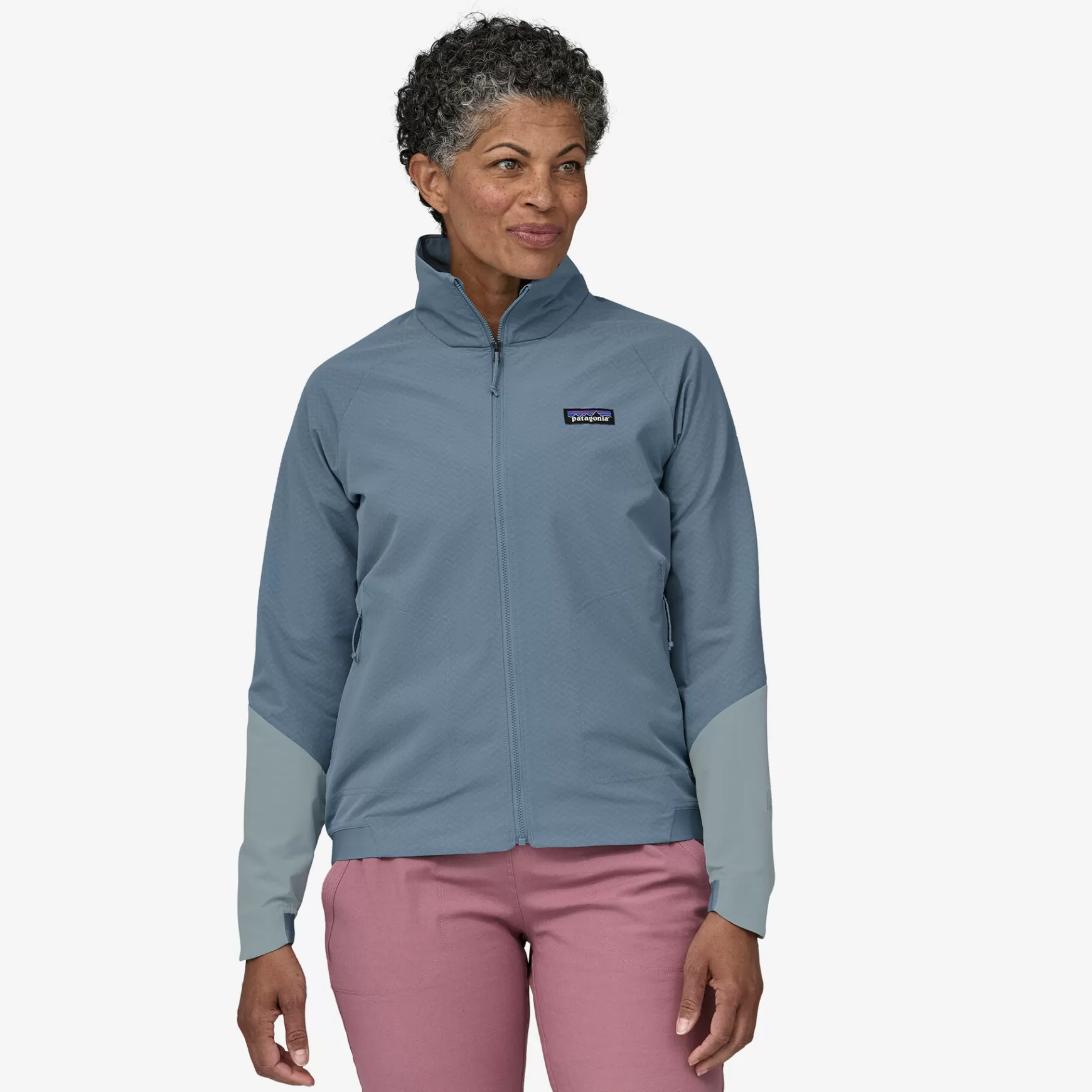 Patagonia Women'S R1® Crossstrata Jacket Light Plume Grey Fashion