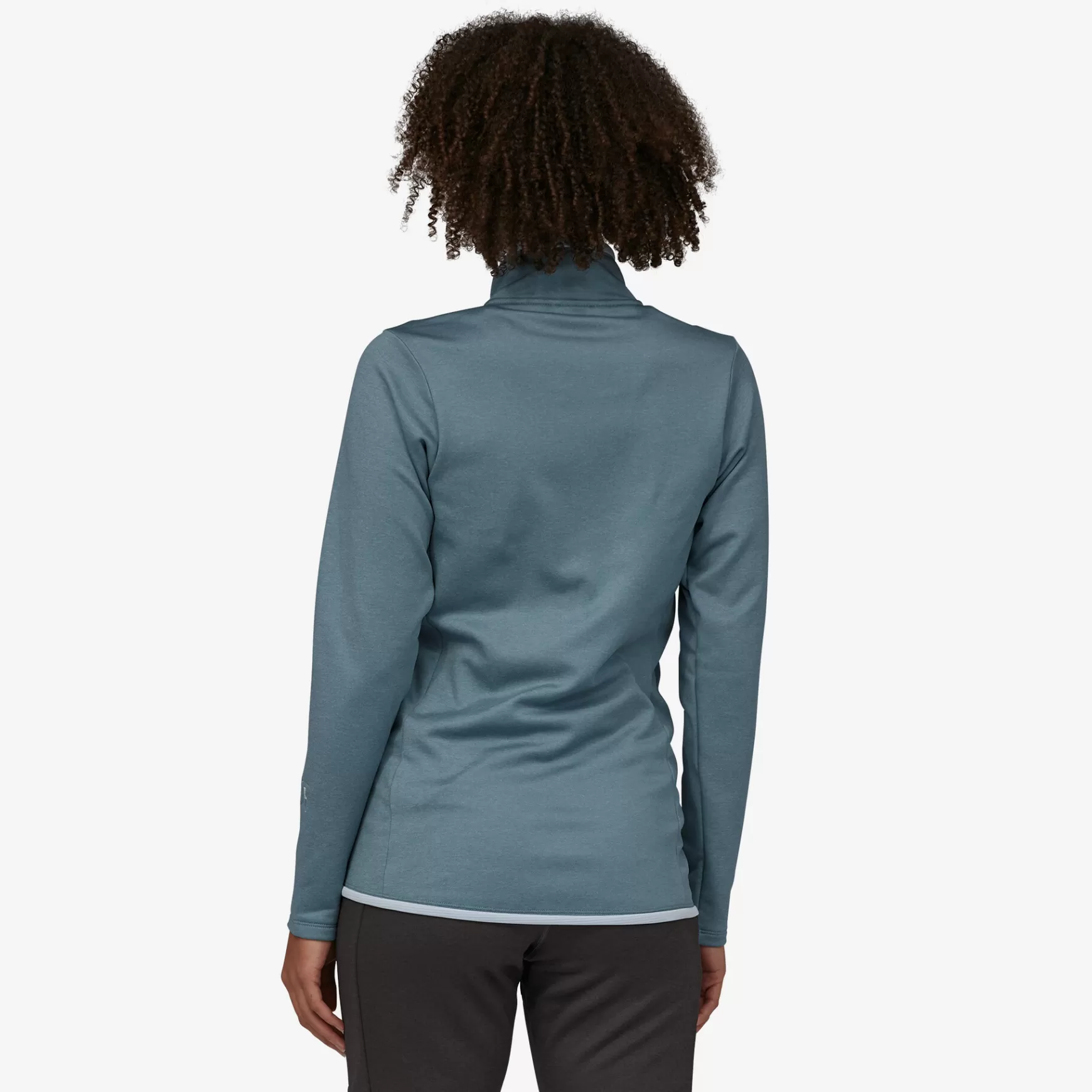 Patagonia Women'S R1 Daily Jacket Light Plume Grey-Steam Blue X-Dye Clearance