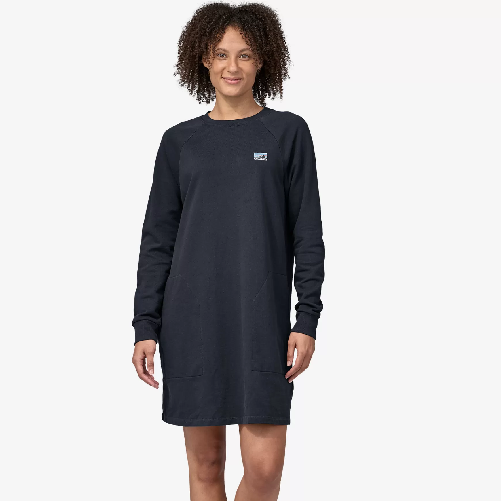 Patagonia Women'S Regenerative Organic Certified Cotton Essential Dress Smolder Blue Fashion