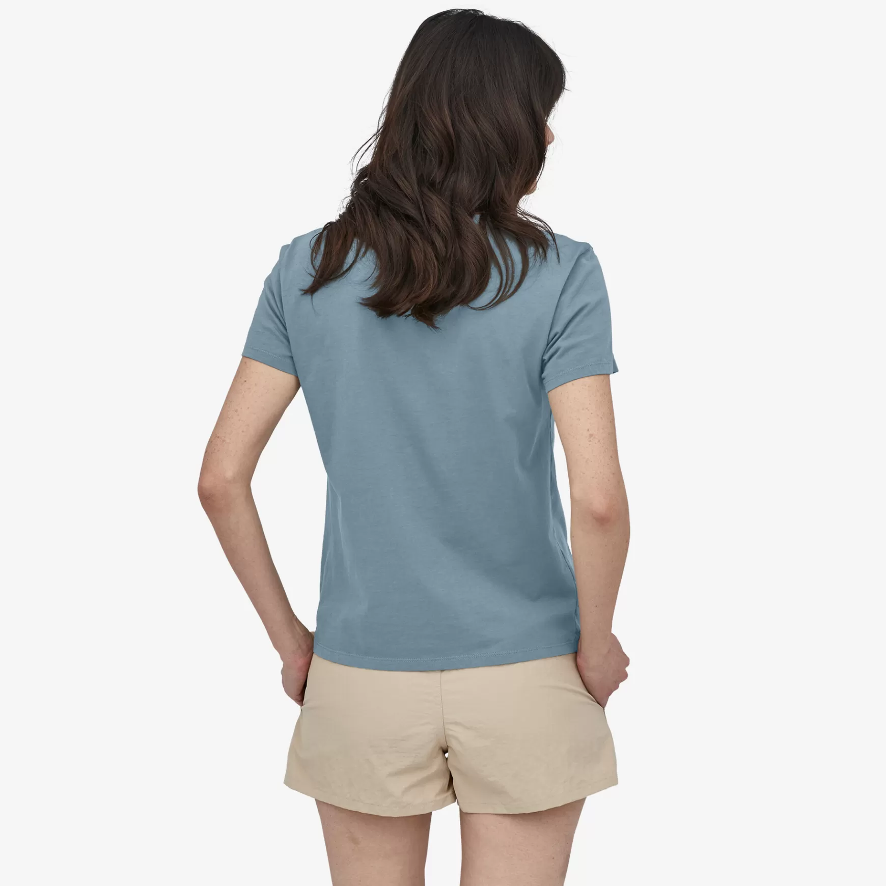 Patagonia Women'S Regenerative Organic Certified™ Cotton Tee Plume Grey Hot