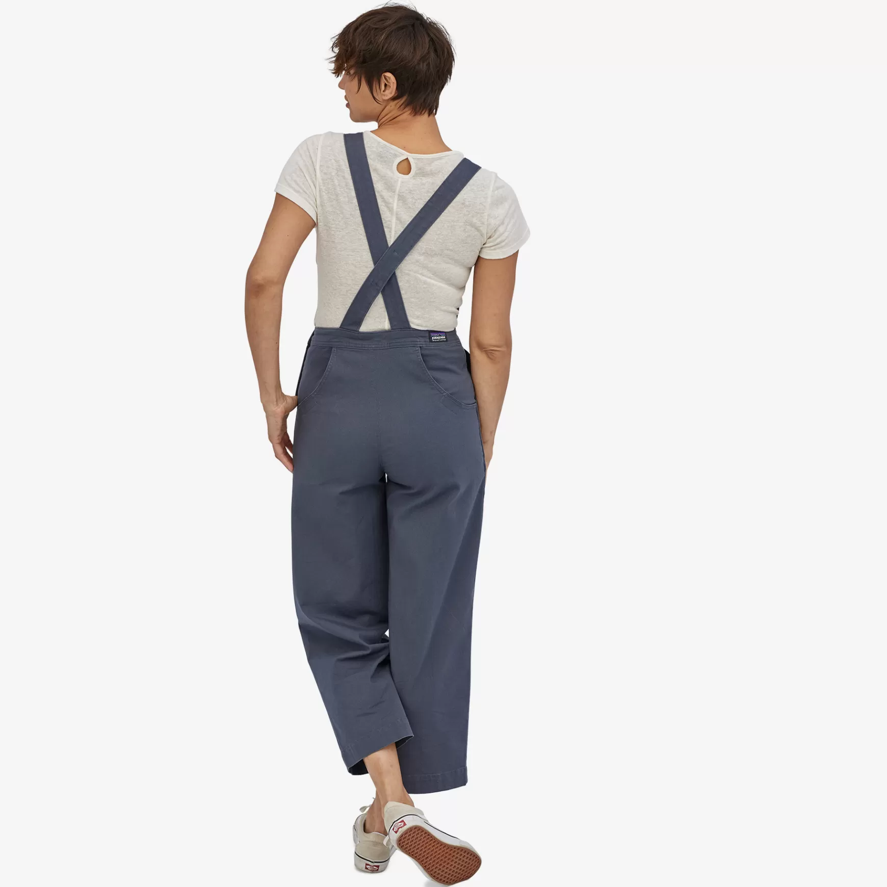 Patagonia Women'S Stand Up Cropped Overalls Smolder Blue Flash Sale